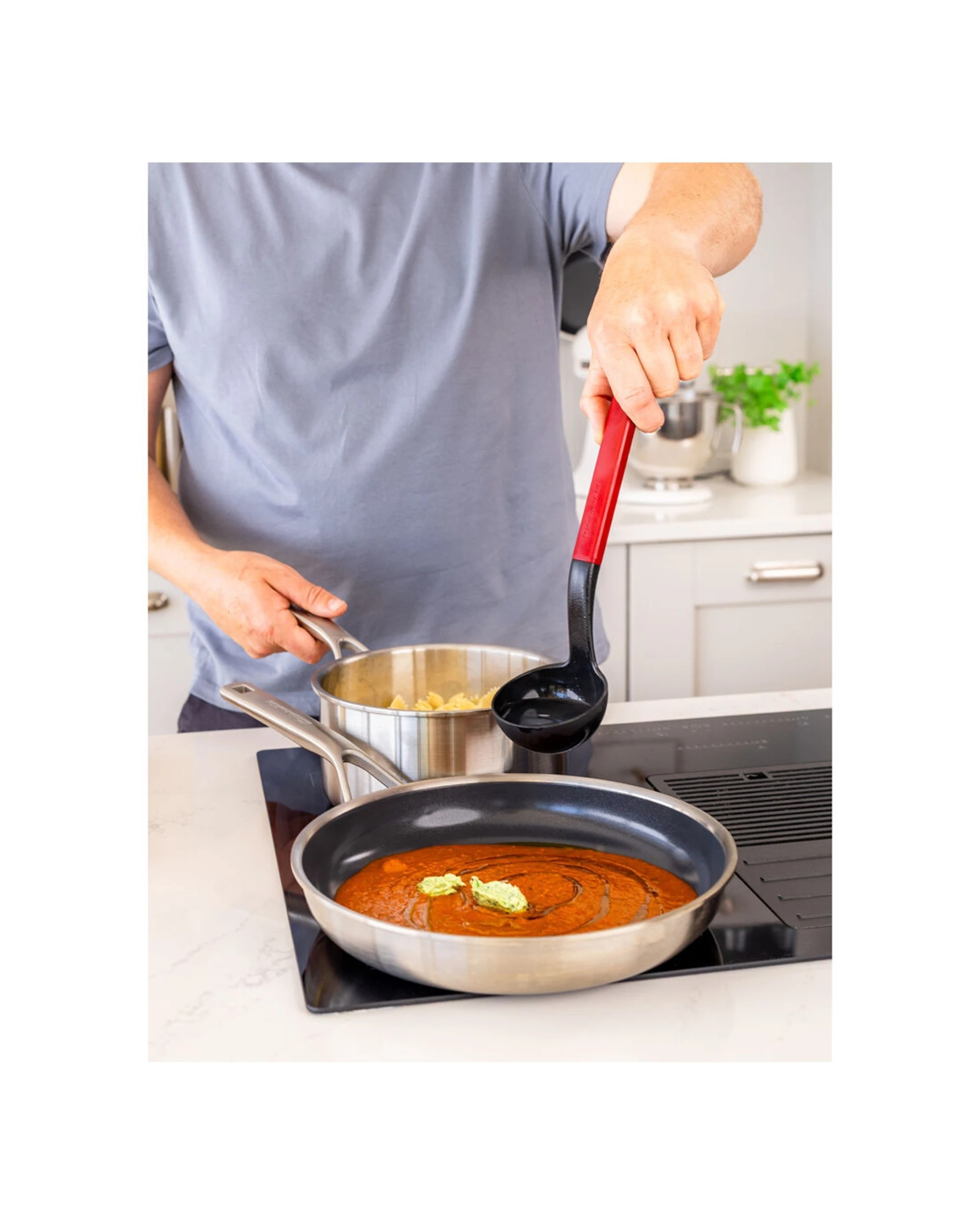 6 KitchenAid Classic Nylon Serving Ladle 2PK Heat Resistant Ergonomic Handle - Red, 6 of 6