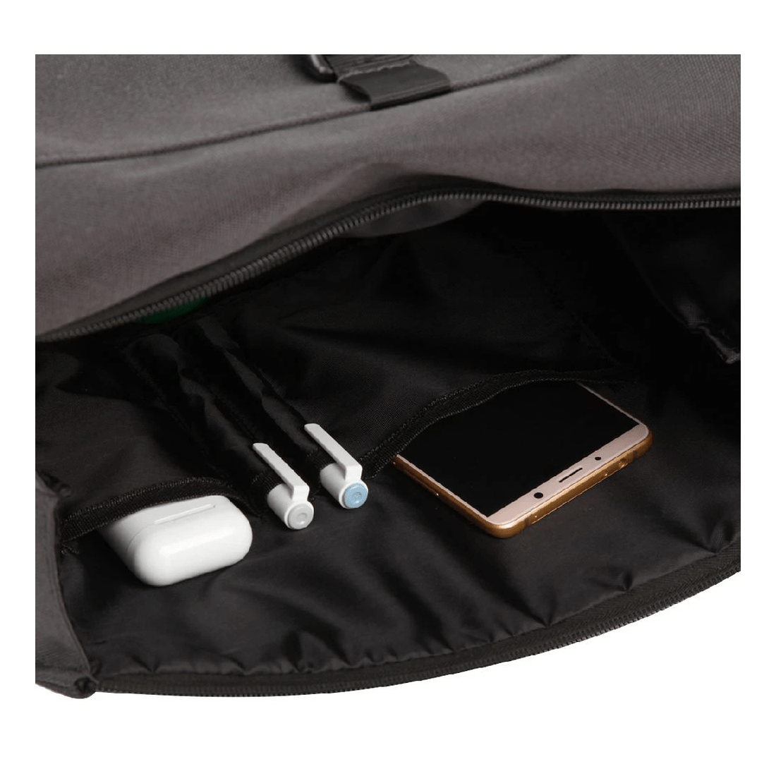 7 J.Burrows 15.6" Laptop Backpack Roll Top Black, 7 of 9