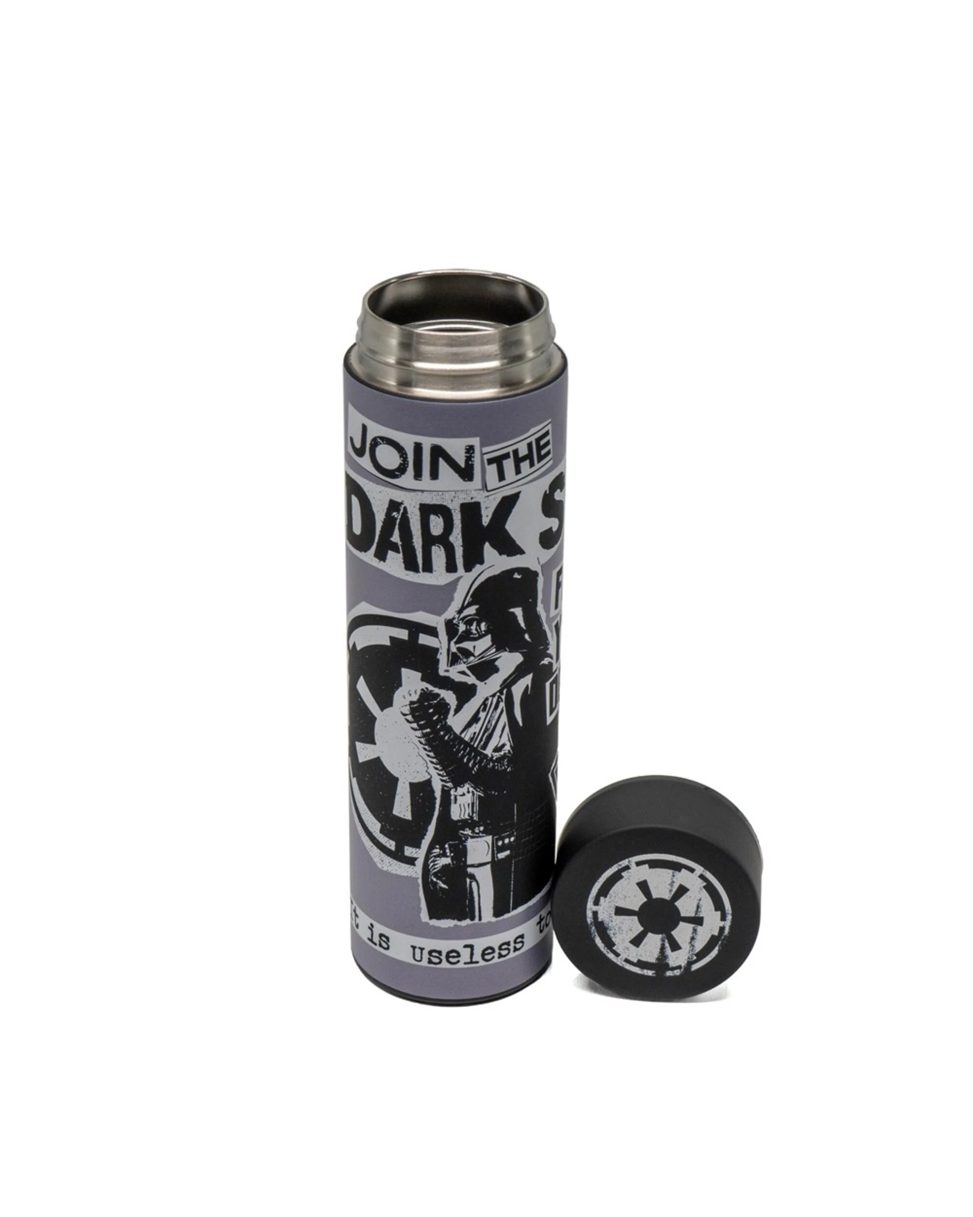 4 Star Wars - Join the Dark Side Metal Bottle - Black,Grey, 4 of 4