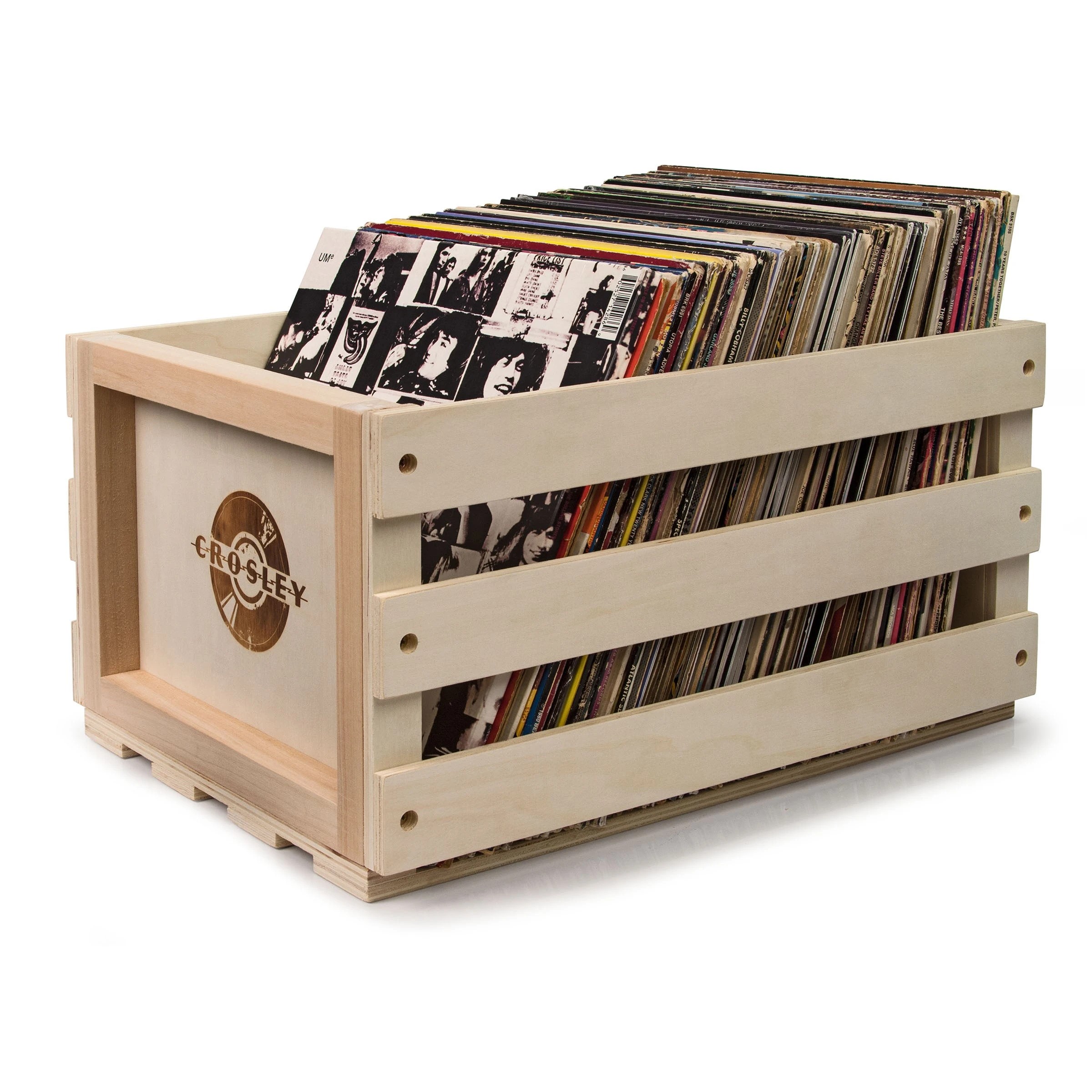 3 Crosley Voyager Dune - Bluetooth Portable Turntable  & Record Storage Crate, 3 of 4