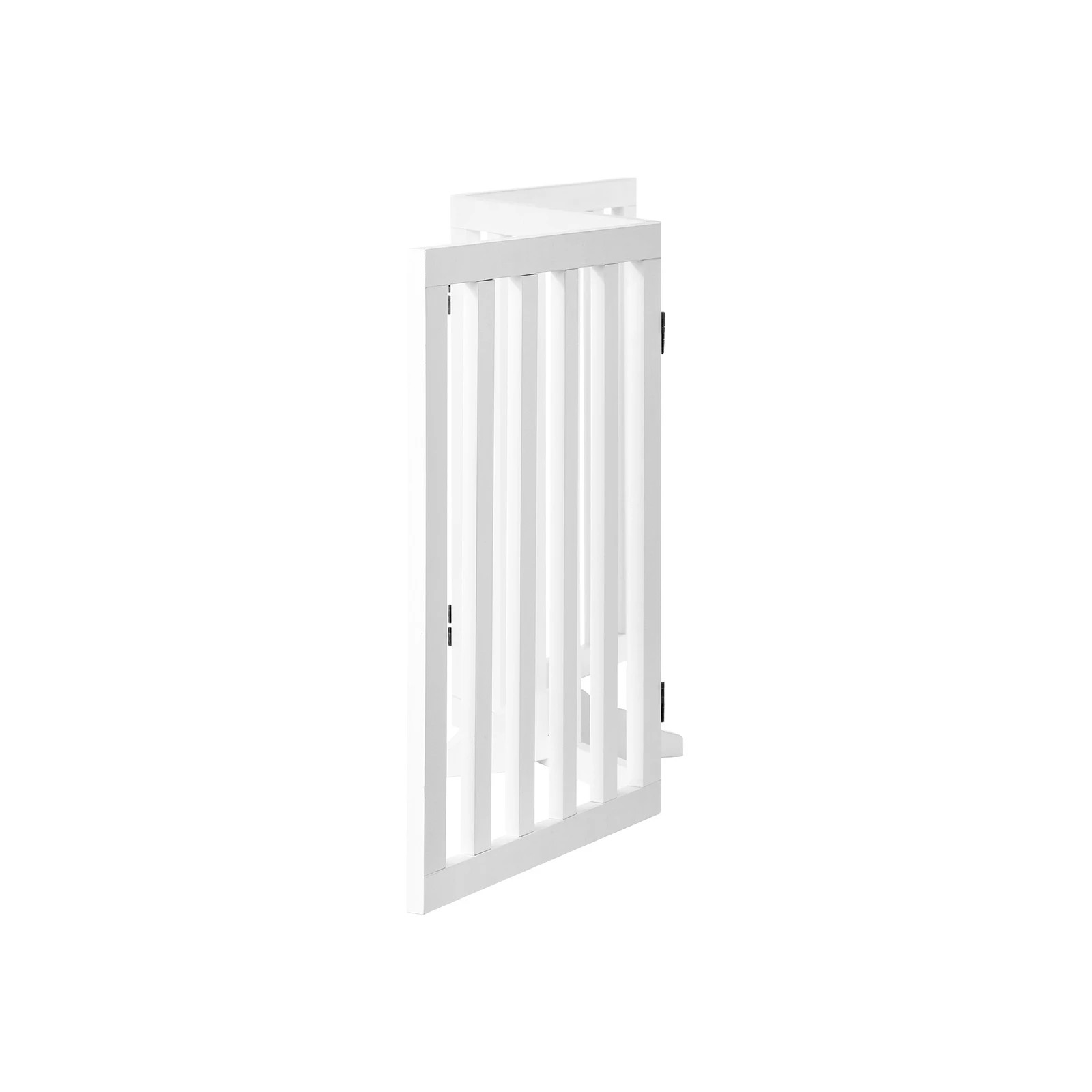 5 Alopet Wooden Pet Gate Dog Fence Safety Stair Barrier Security Door 3 Panels - White, 5 of 10