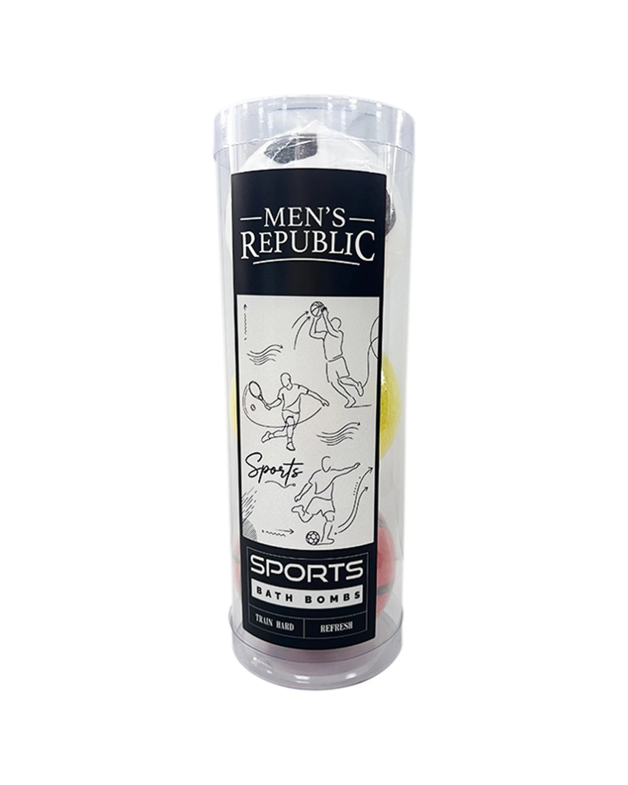 2 Men's Republic 2x 3pc Sports Bath Bombs Set Bergamot Sandalwood Bath Bombs Set 150g - Multi, 2 of 6