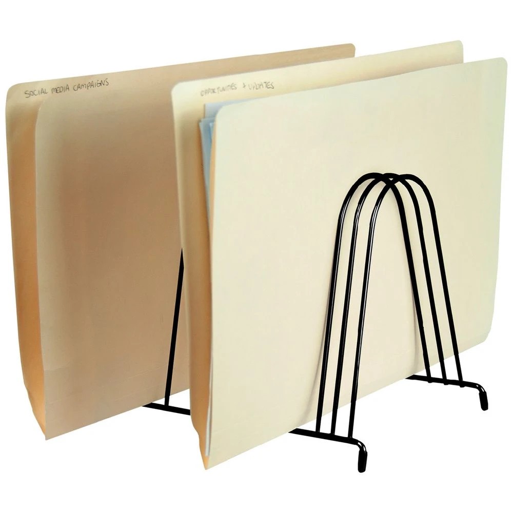 2 Wire Desktop Organiser 11 Slots Black, 2 of 2