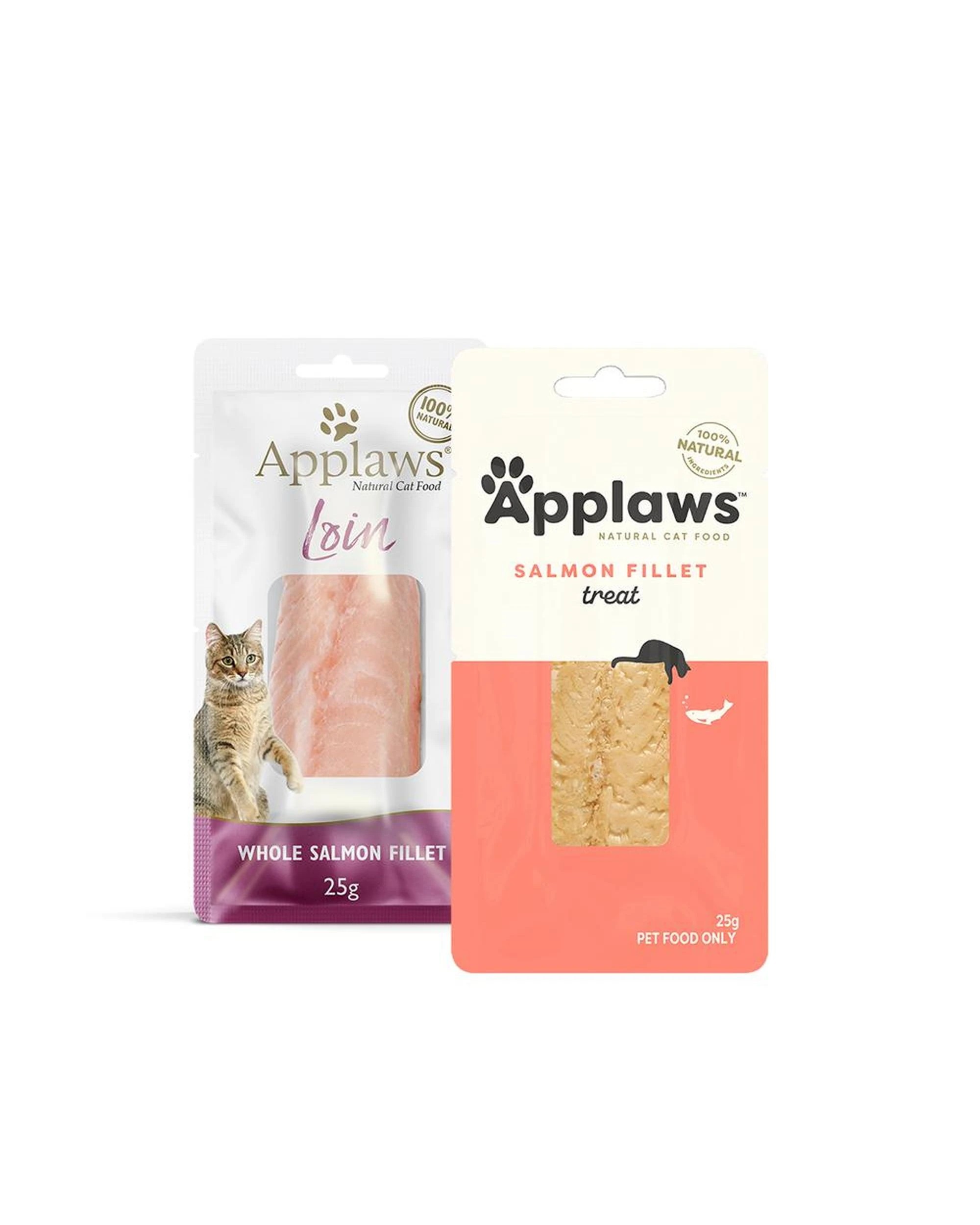 2 Applaws Natural Cat Treat Salmon Loin 25g 18 Pack, 2 of 2
