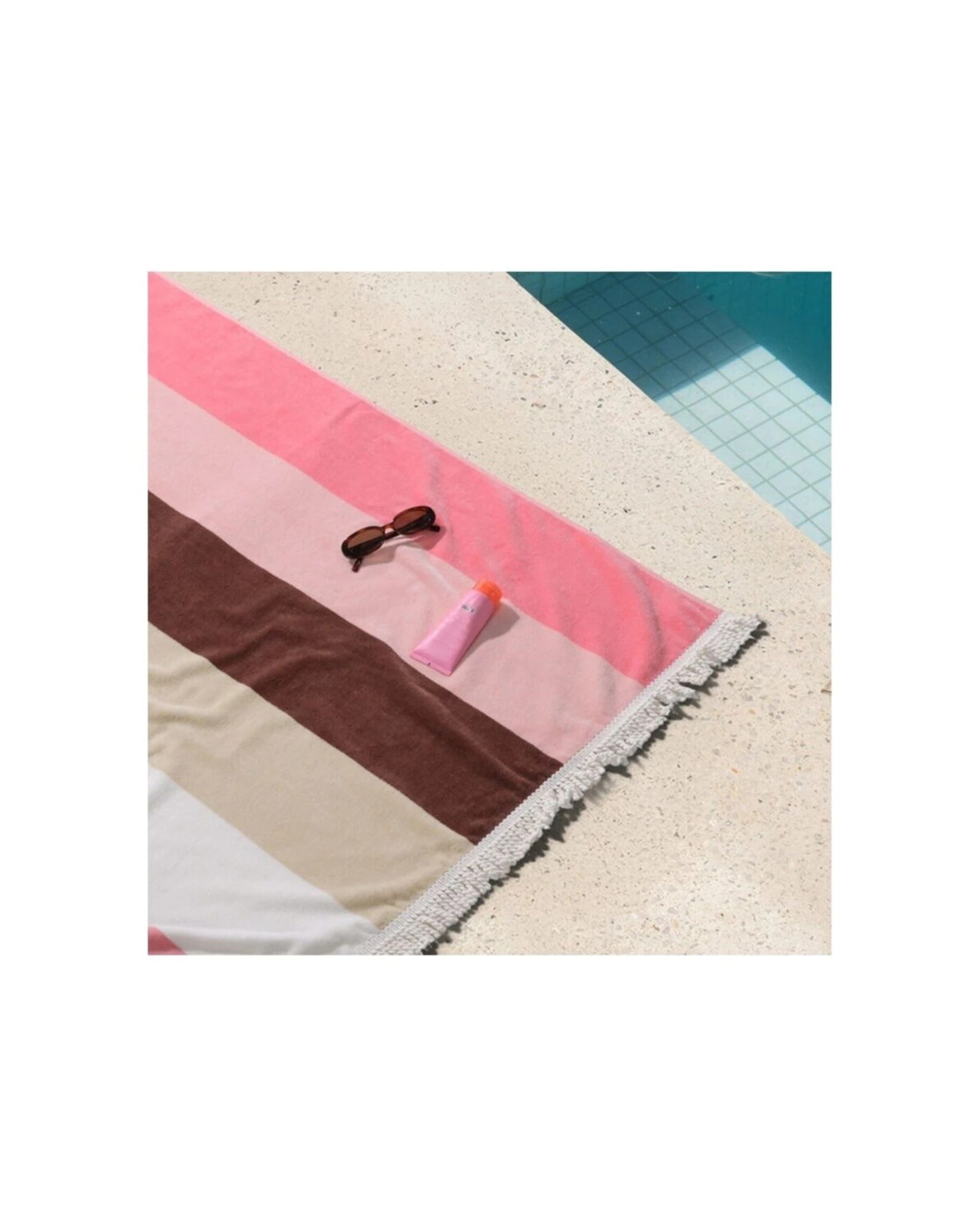 3 Canningvale Sorrentina Grande Velour Beach Towel 100% Cotton - Multi, 3 of 3