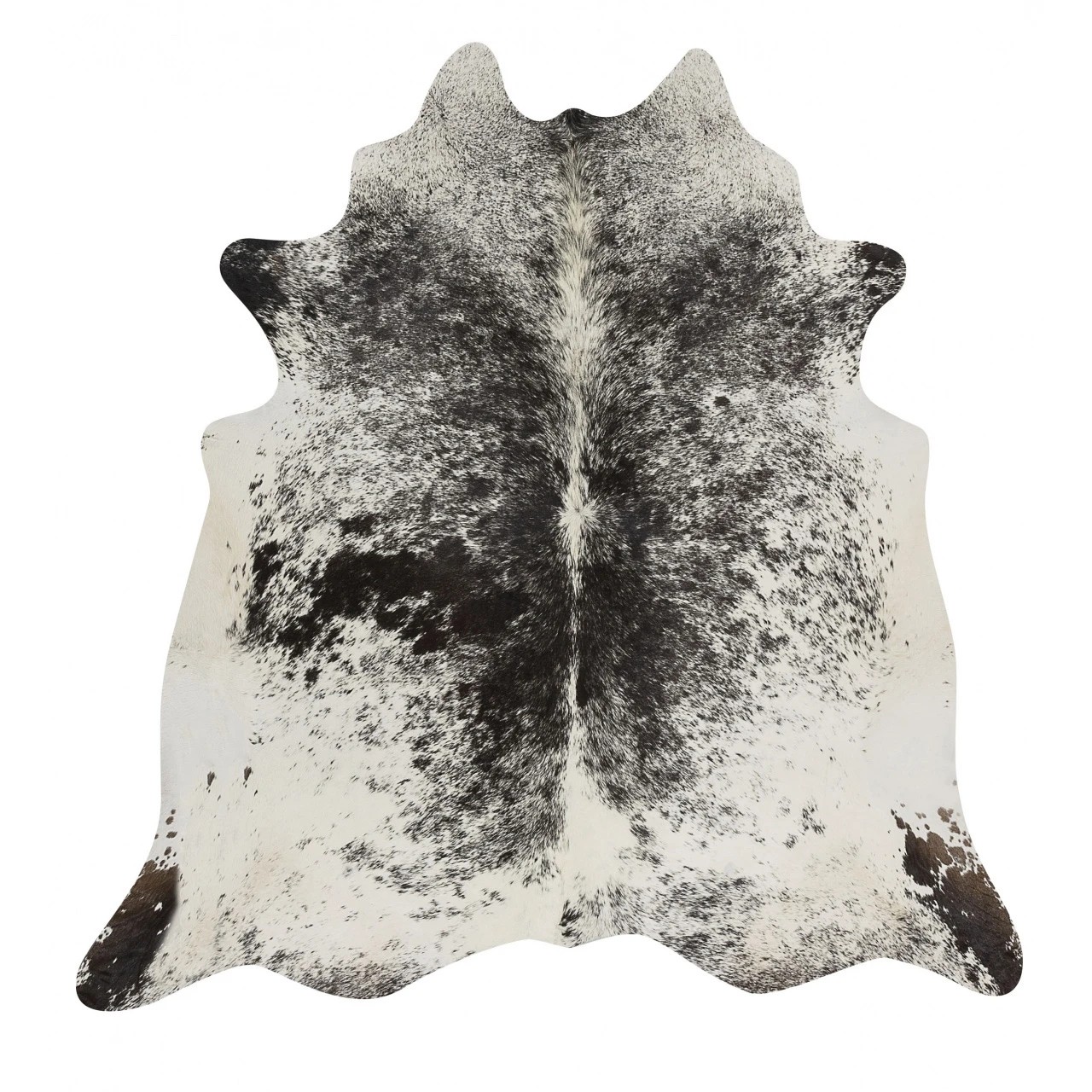 1 Common Ground Rugs Premium Brazilian Cow Hide 200x150 approxcm - Medium Floor Rug - White, 1 of 4