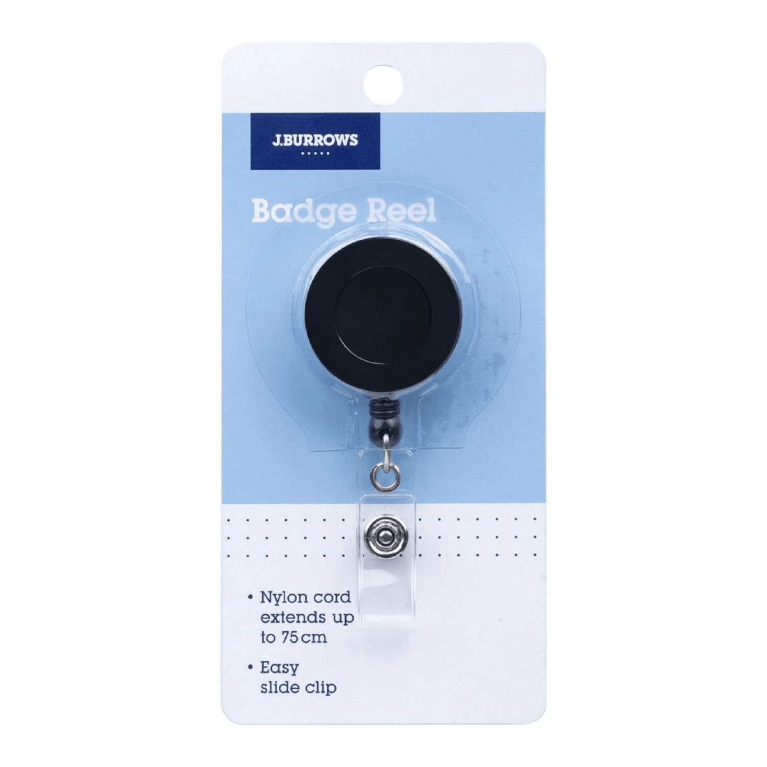 1 J.Burrows Badge Reel Black, 1 of 2