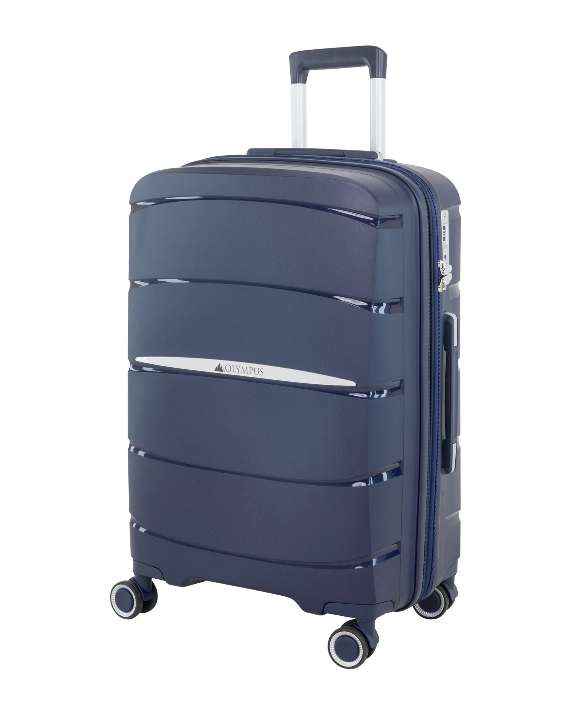 6 Olympus 3PC Eos Luggage Set Hard Shell Suitcase ABS+PC in Blue - Blue, 6 of 8