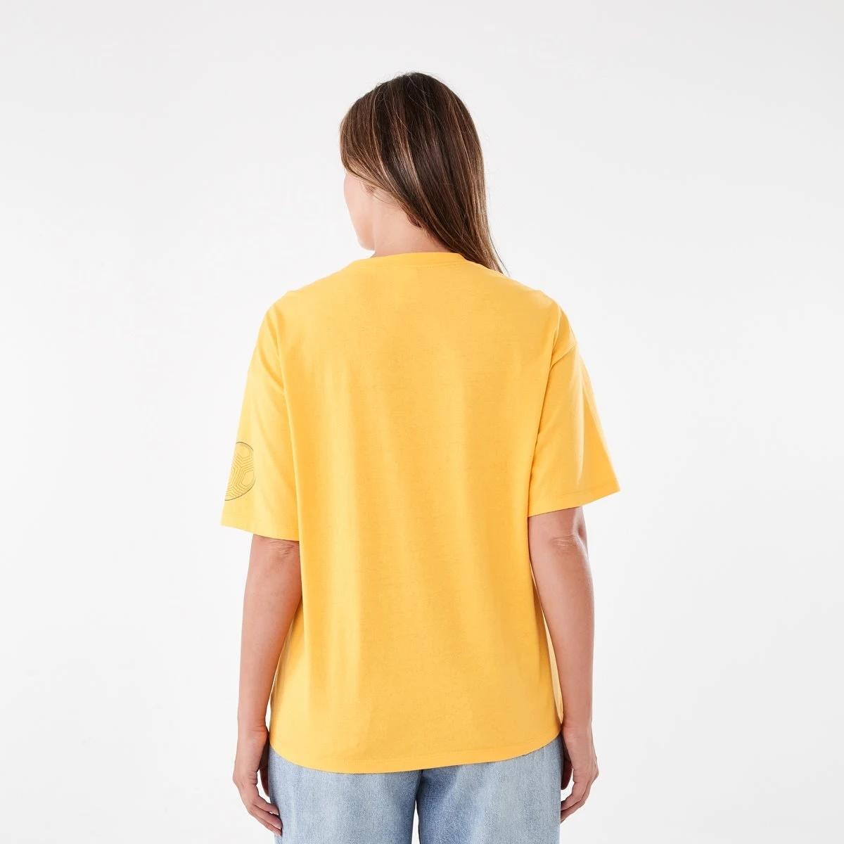 3 Official Matildas Adult Boyfriend T-shirt Yellow, 3 of 6