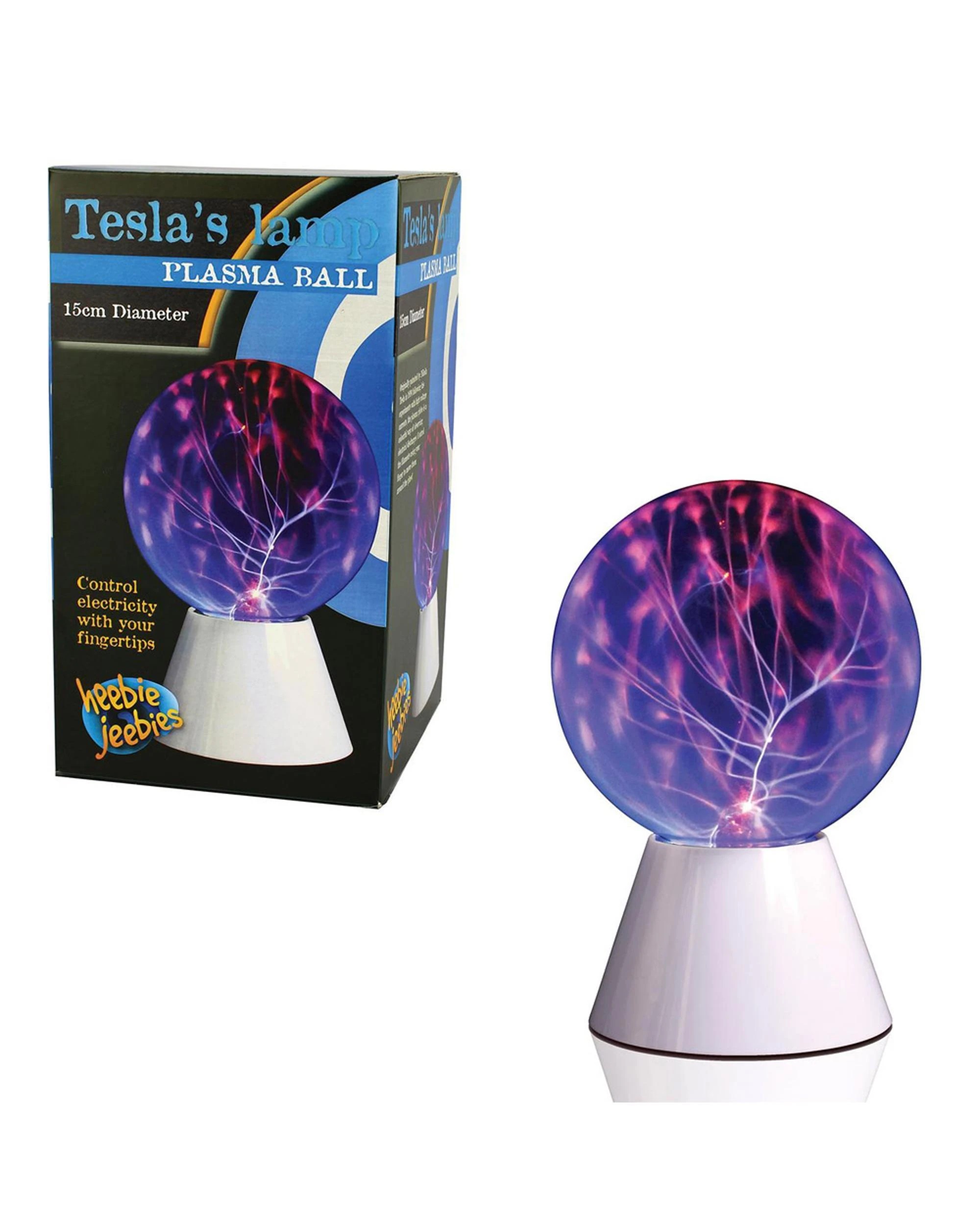 1 Heebie Jeebies Tesla's Lamp Plasma Ball 15cm Diameter, 1 of 1