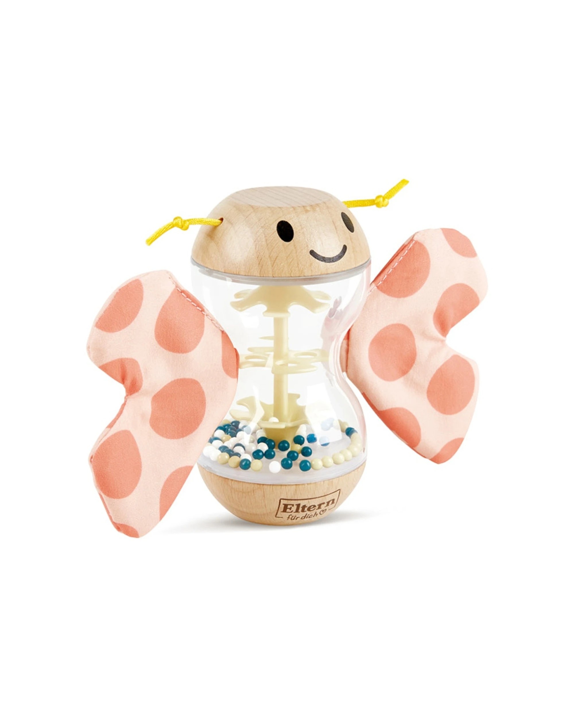1 Hape Butterfly Rainmaker Robert Toy With Detachable Wings Kids Plastic Baby Rainmaker - Multi, 1 of 3