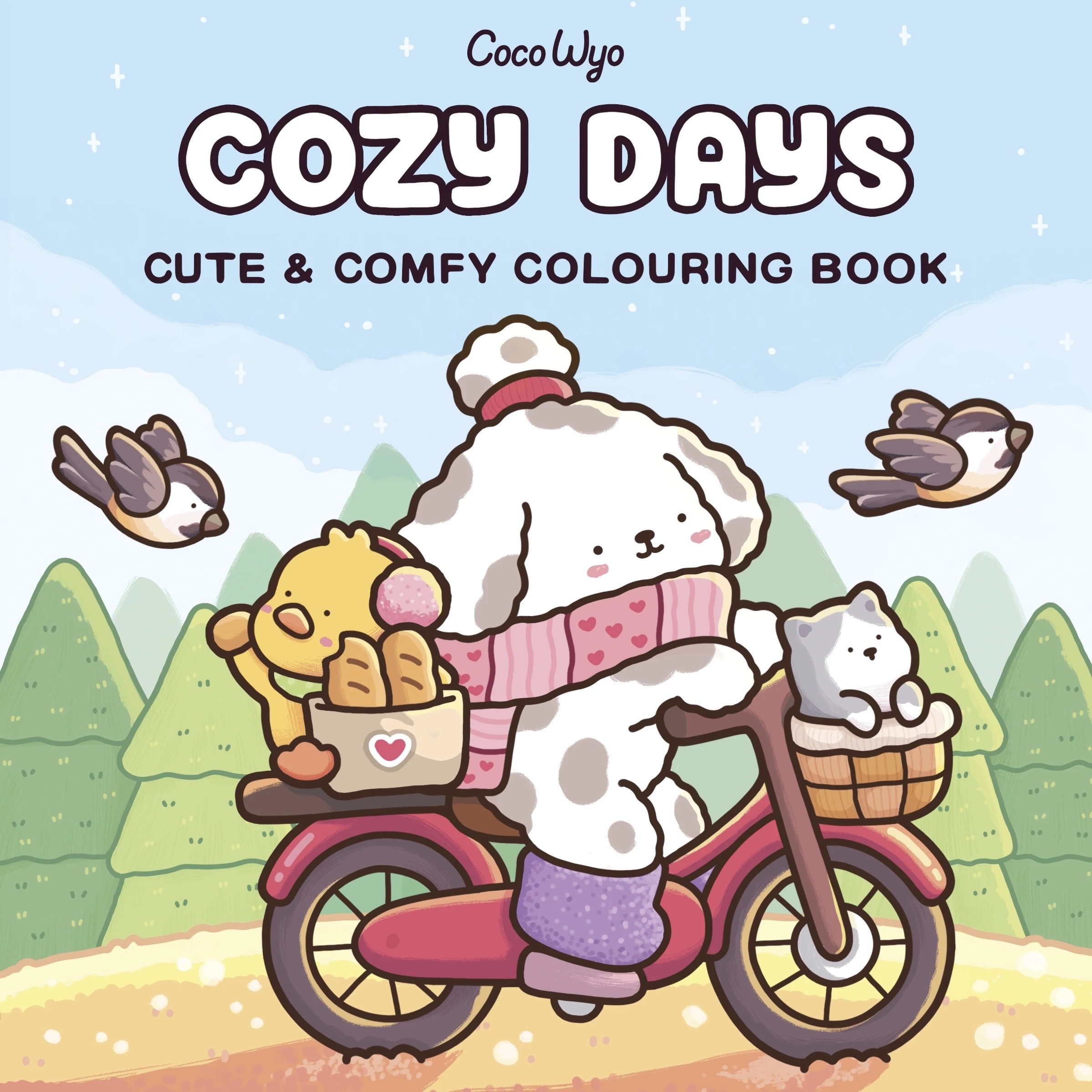 1 Cozy Days Cute and Comfy Colouring Book by Coco Wyo - Book, 1 of 5