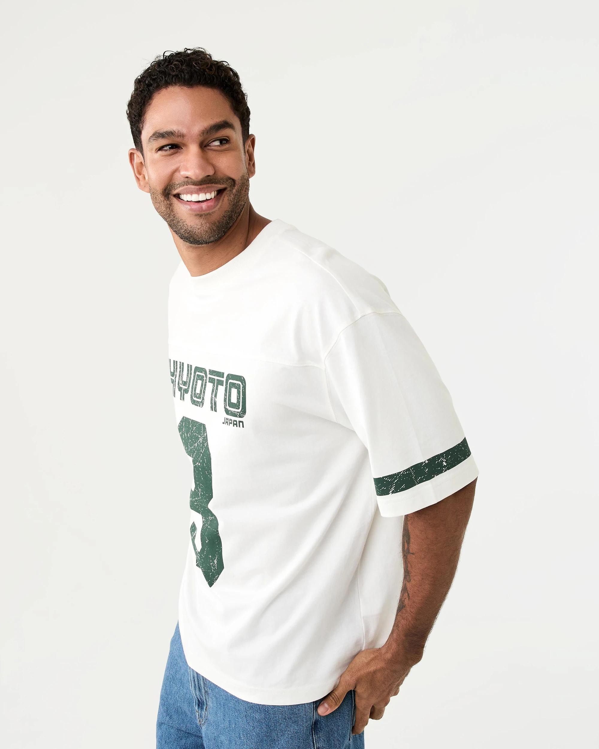 2 Boxy Panel Print T-shirt Wht Kyoto, 2 of 9
