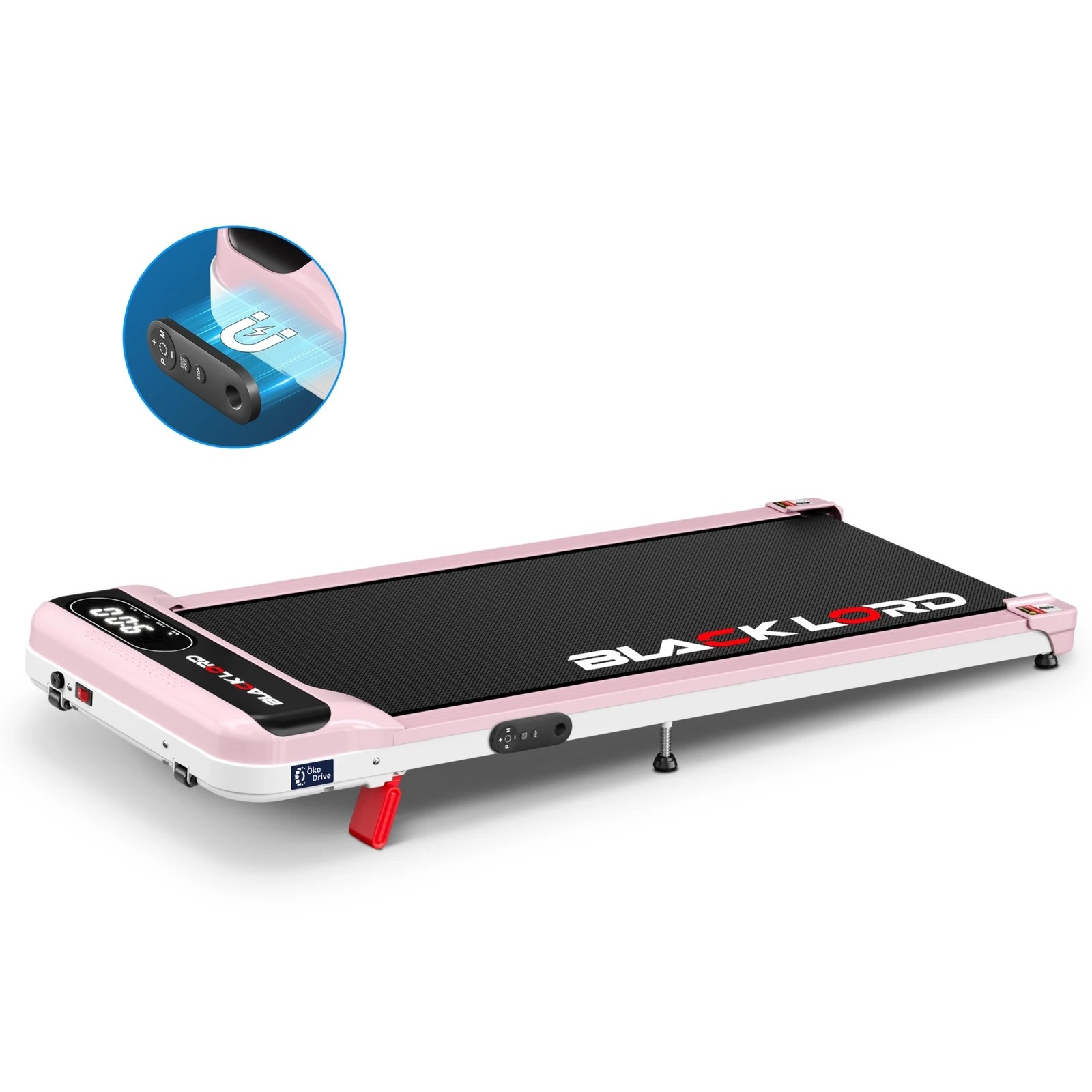1 Black Lord Treadmill Electric Walking Pad Incline Home Gym Magnetic Remote - Pink, 1 of 10