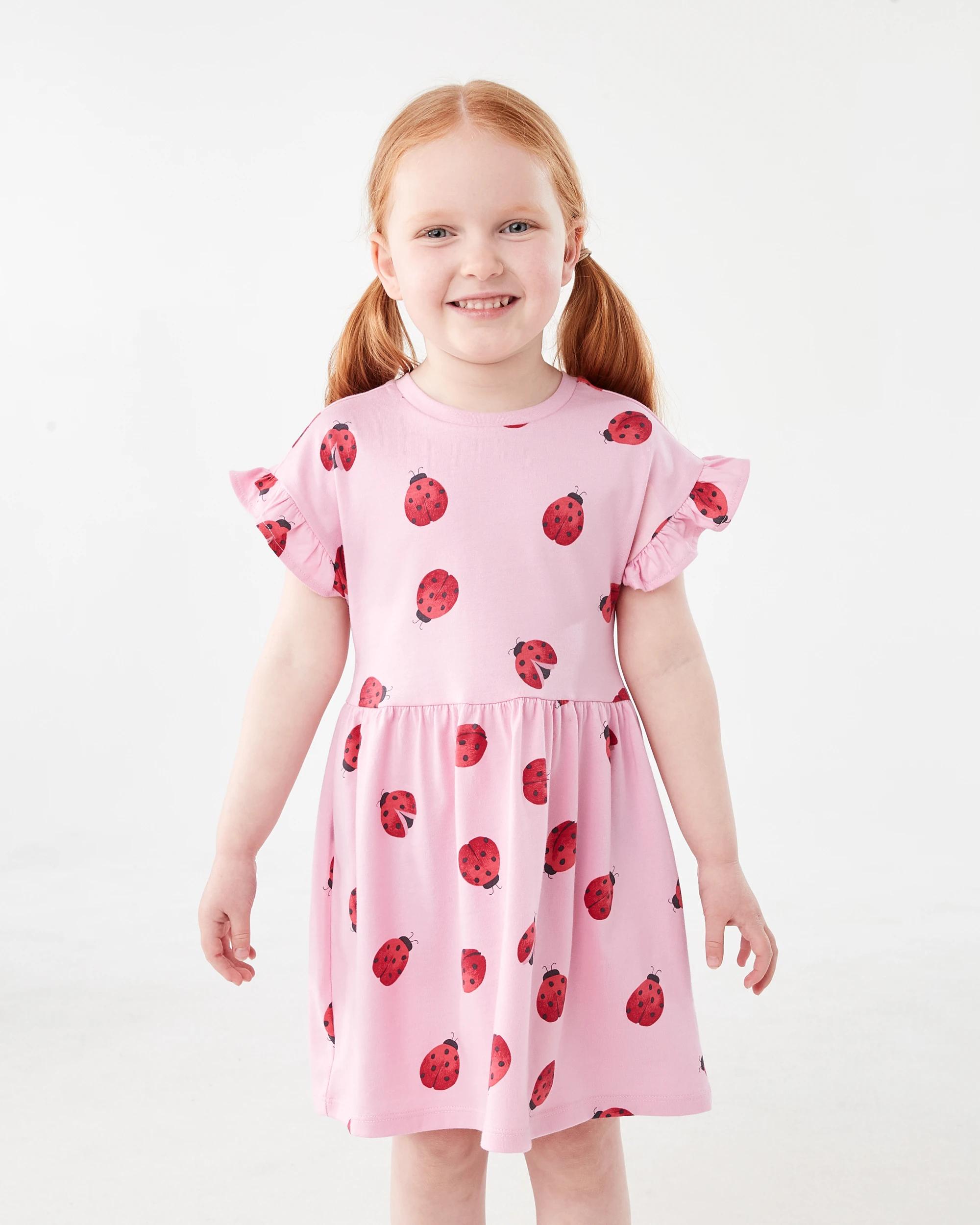 1 Jersey Dress Pnk Bug, 1 of 8