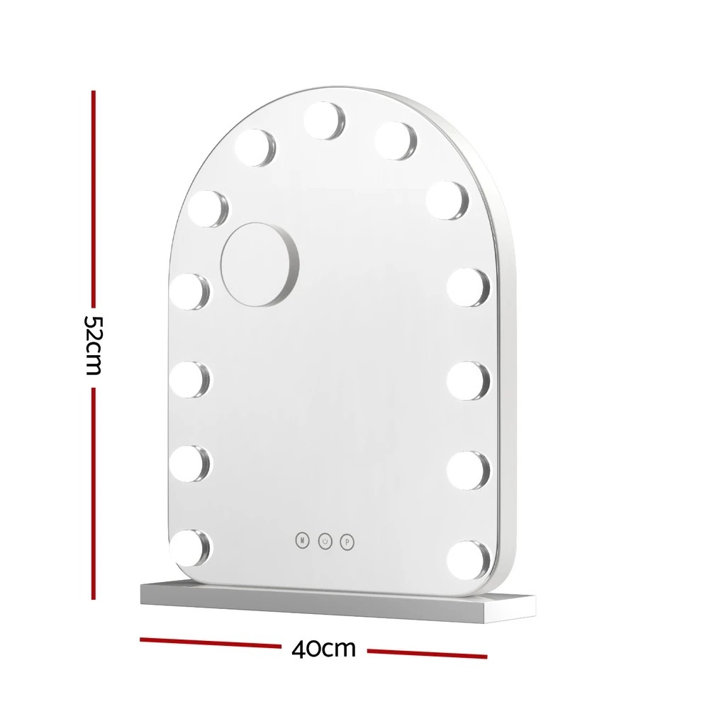 2 Embellir Makeup Mirror 40x50cm Dressing Vanity LED Bulb Light with 5x Magnification  Arch - Multi, 2 of 6