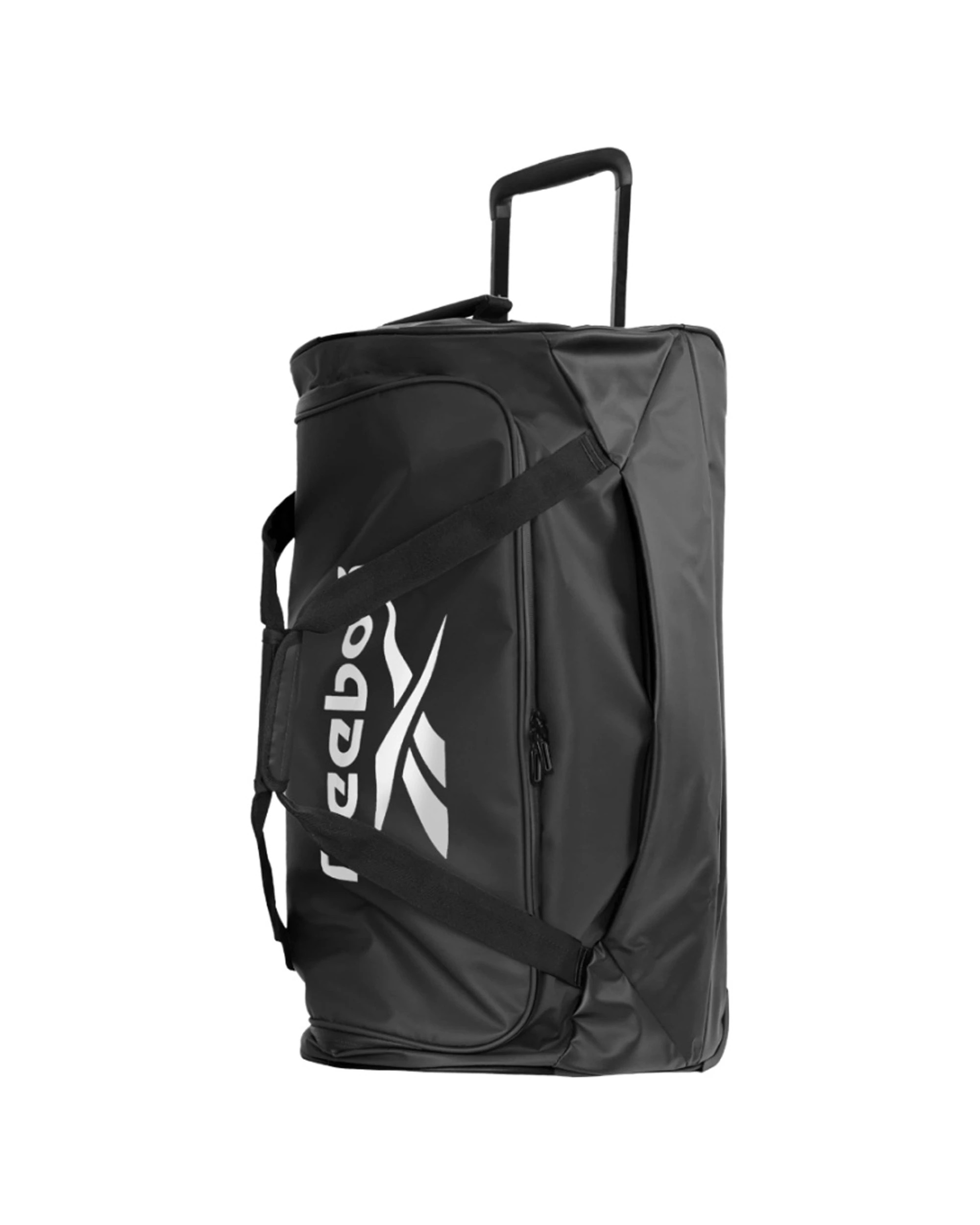 1 Reebok Road Runner Trolley Duffle Bag on Wheels Travel Luggage 72cm - Black, 1 of 4