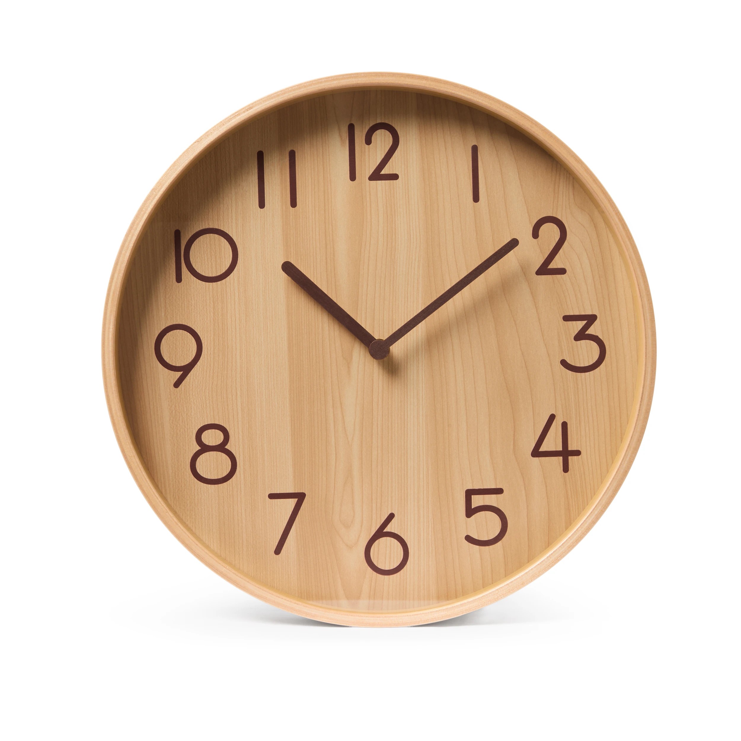1 Oak Look Clock, 1 of 5