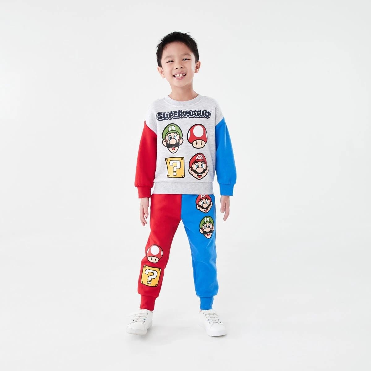 5 Super Mario License Print Crew Neck Sweatshirt Mario, 5 of 8