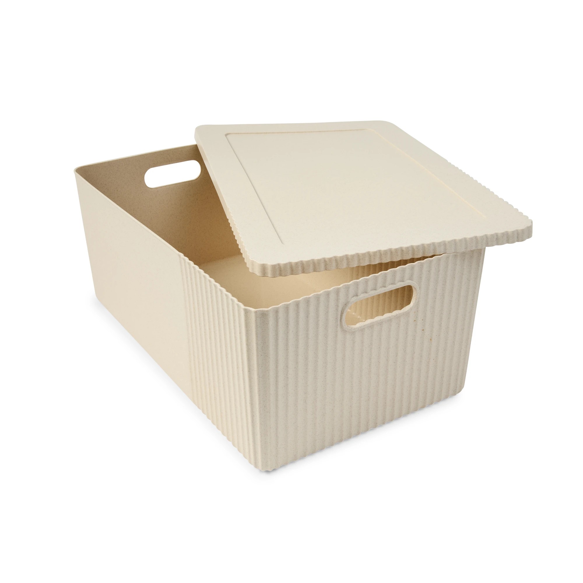 5 Set of 4 Stackable Boxes - Oatmeal, 5 of 7