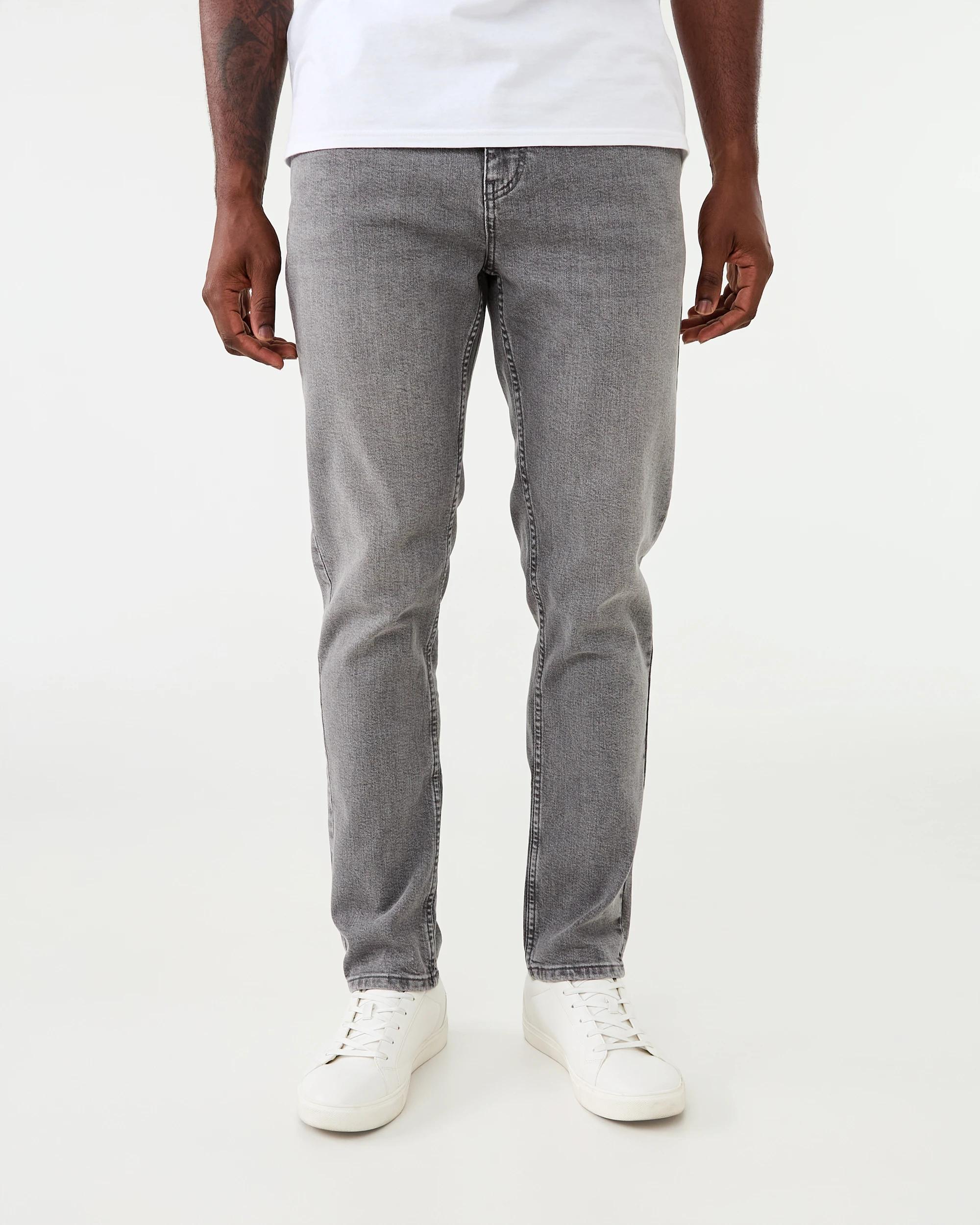 1 Slim Fit Stretch Jeans Grey Wash, 1 of 6