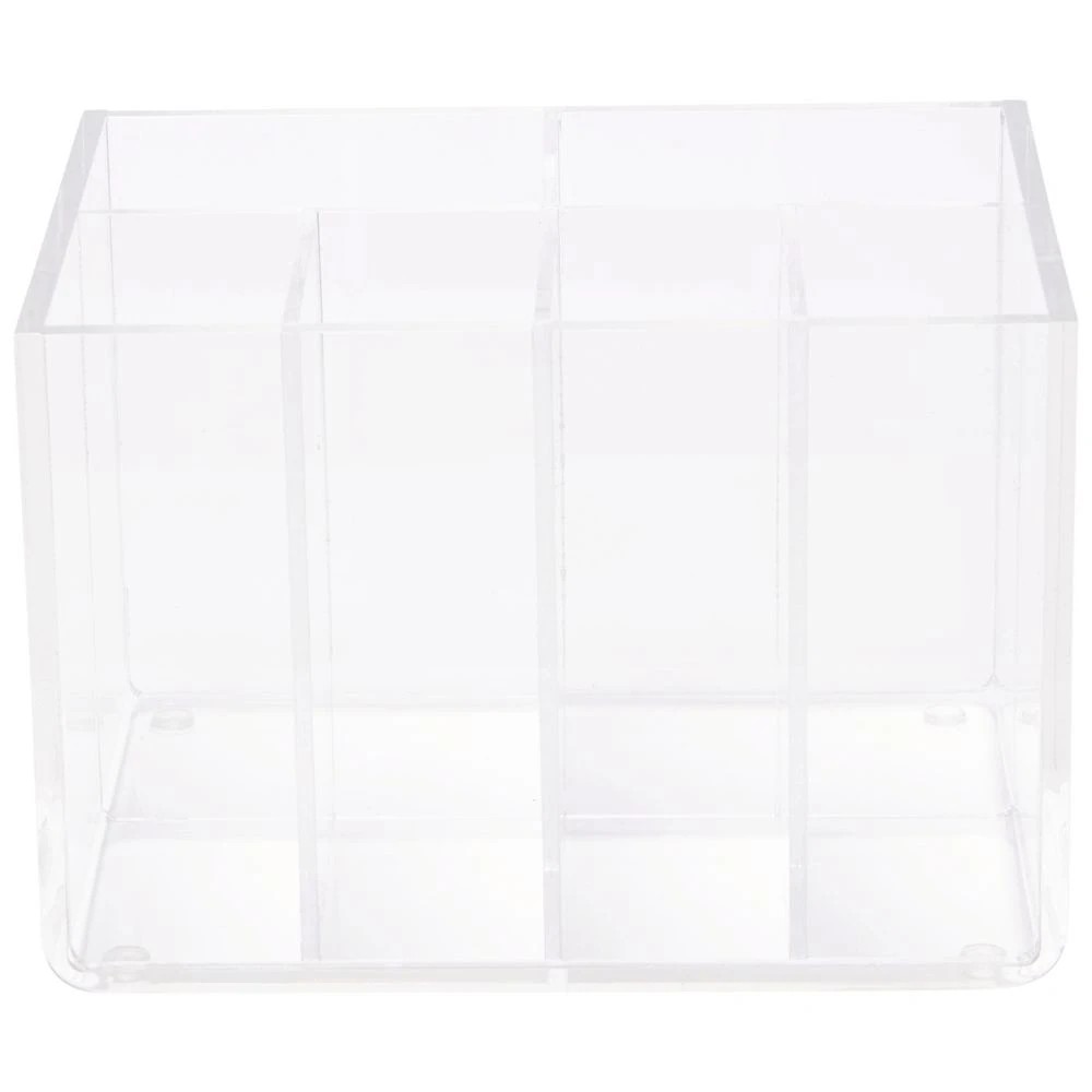 3 Otto 6 Compartment Desk Tidy Acrylic, 3 of 7