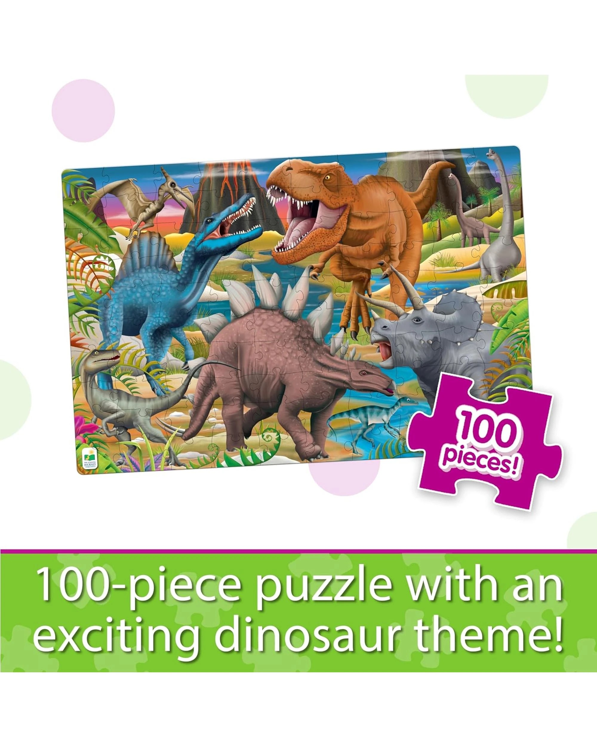 4 The Learning Journey Puzzle Doubles Glow in the Dark Dinos, 4 of 6