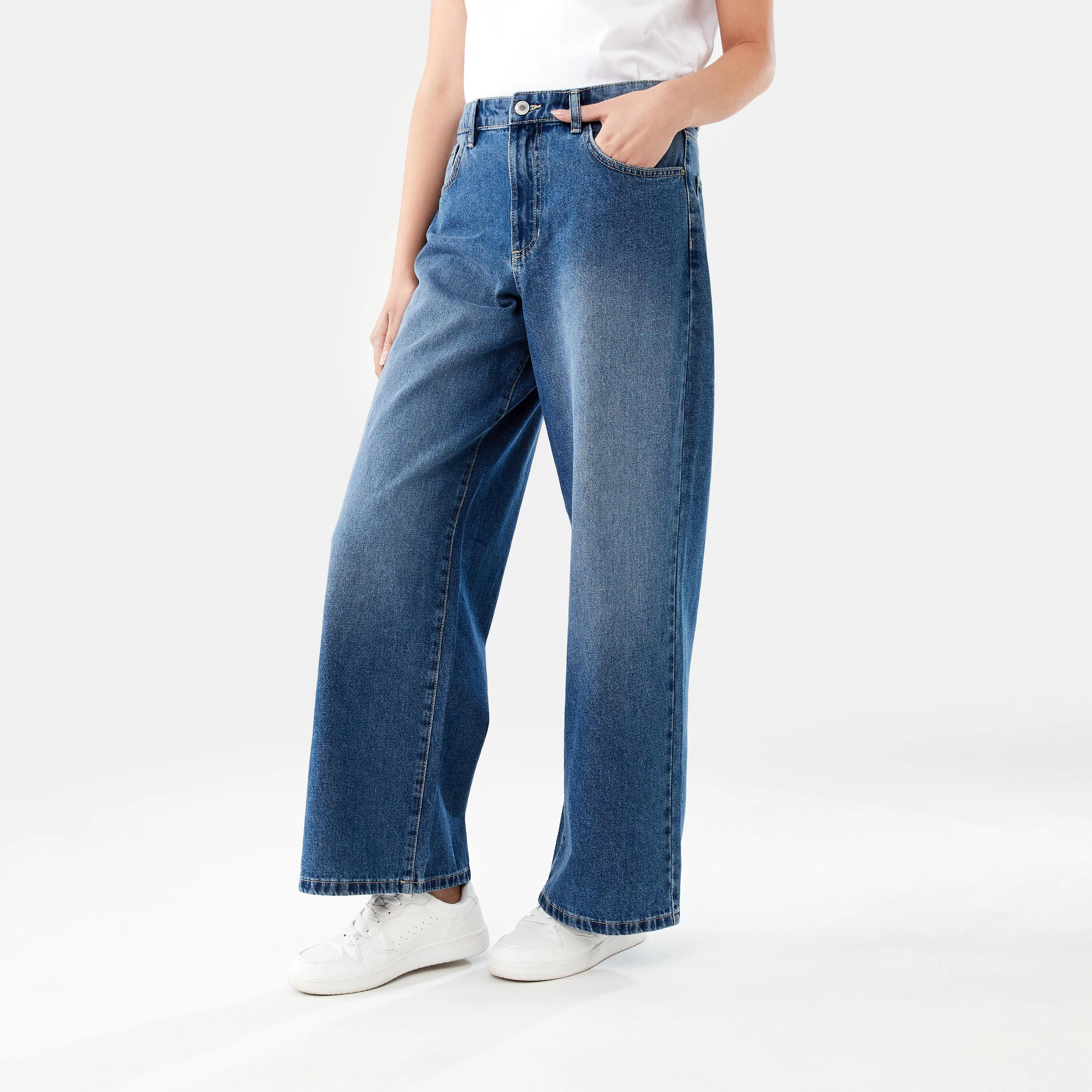3 Wide Leg Jeans MID WASH, 3 of 9