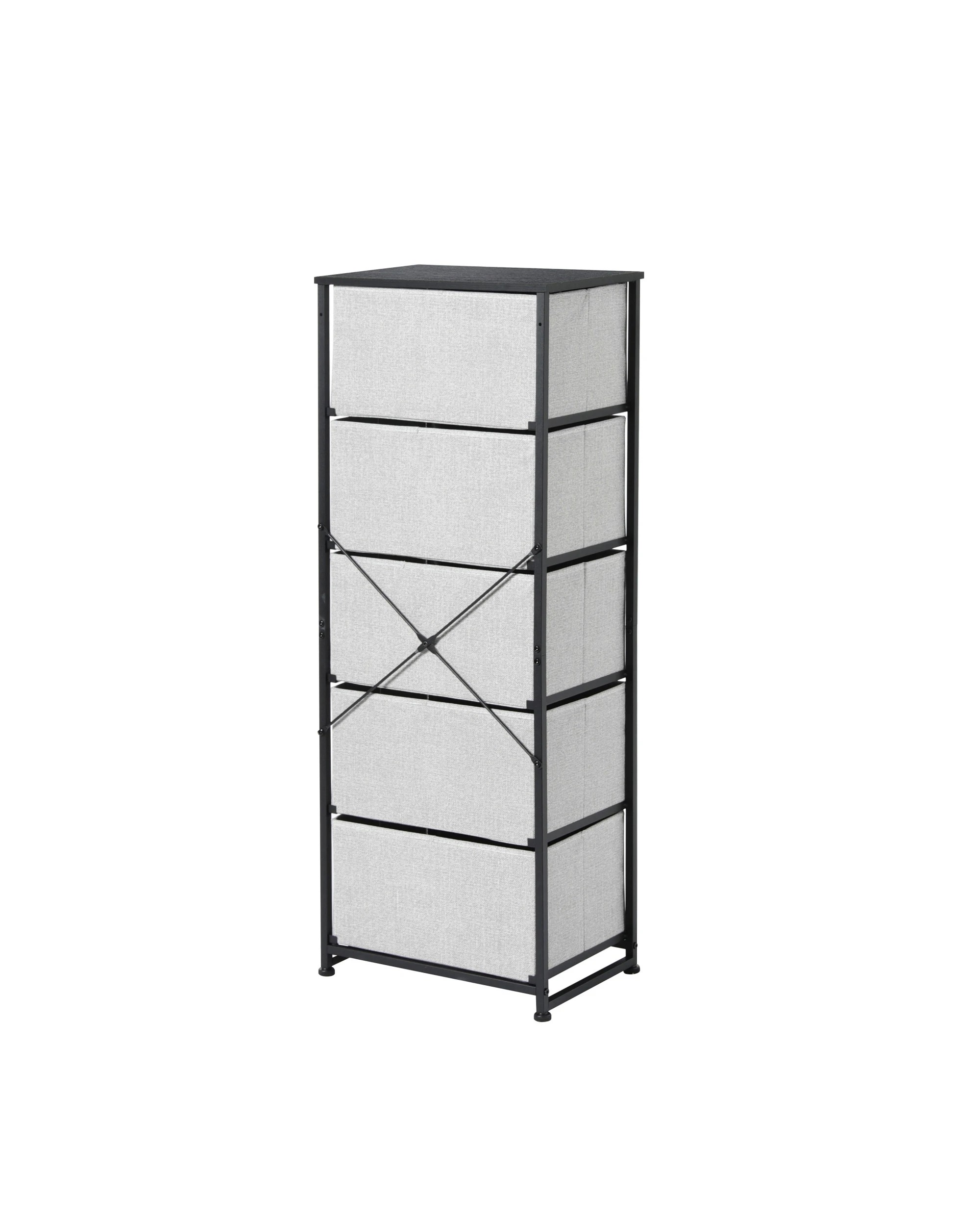 4 Sherwood Luna 5 Drawer Tallboy - Grey, 4 of 7