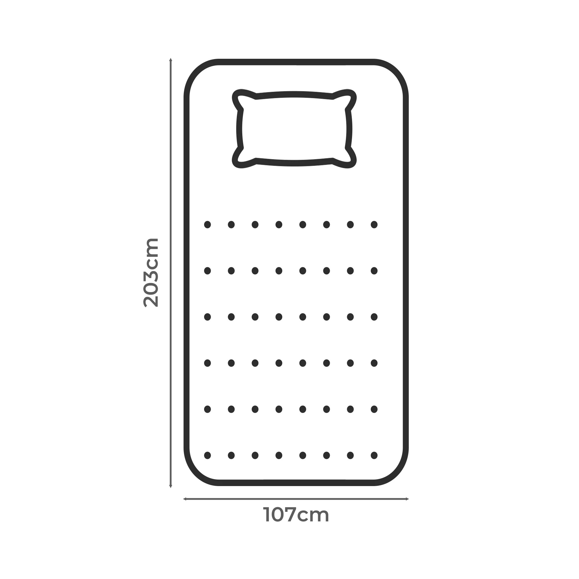 3 Dreamz Cloud Soft Pillowtop Mattress Topper King Single Protector 40cm Skirt, 3 of 7