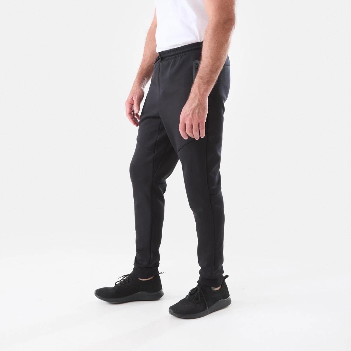2 Active Mens Sports Joggers BLACK, 2 of 5