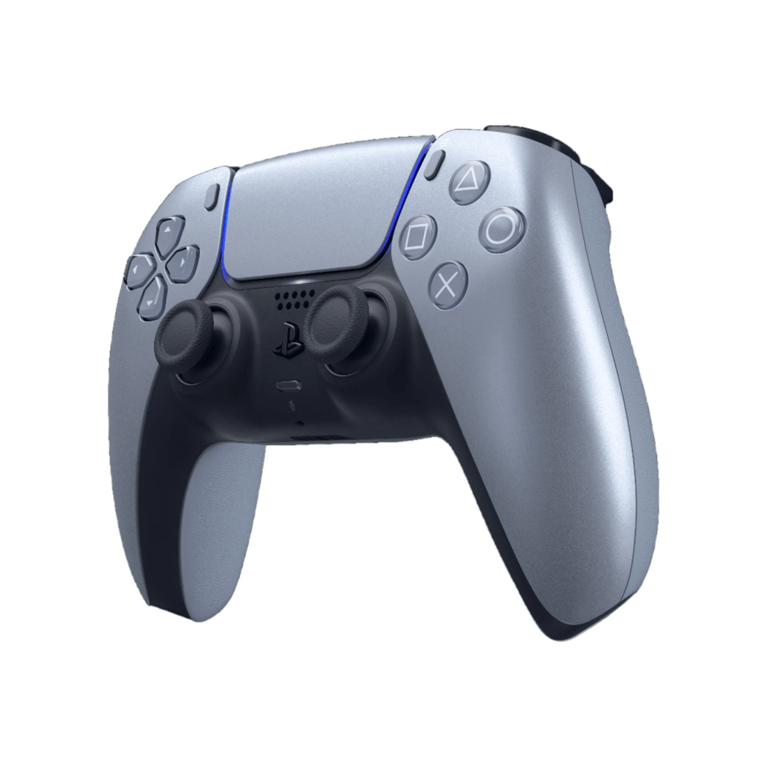 2 Sony PlayStation 5 DualSense Sterling Silver Wireless Controller
 - silver, 2 of 3
