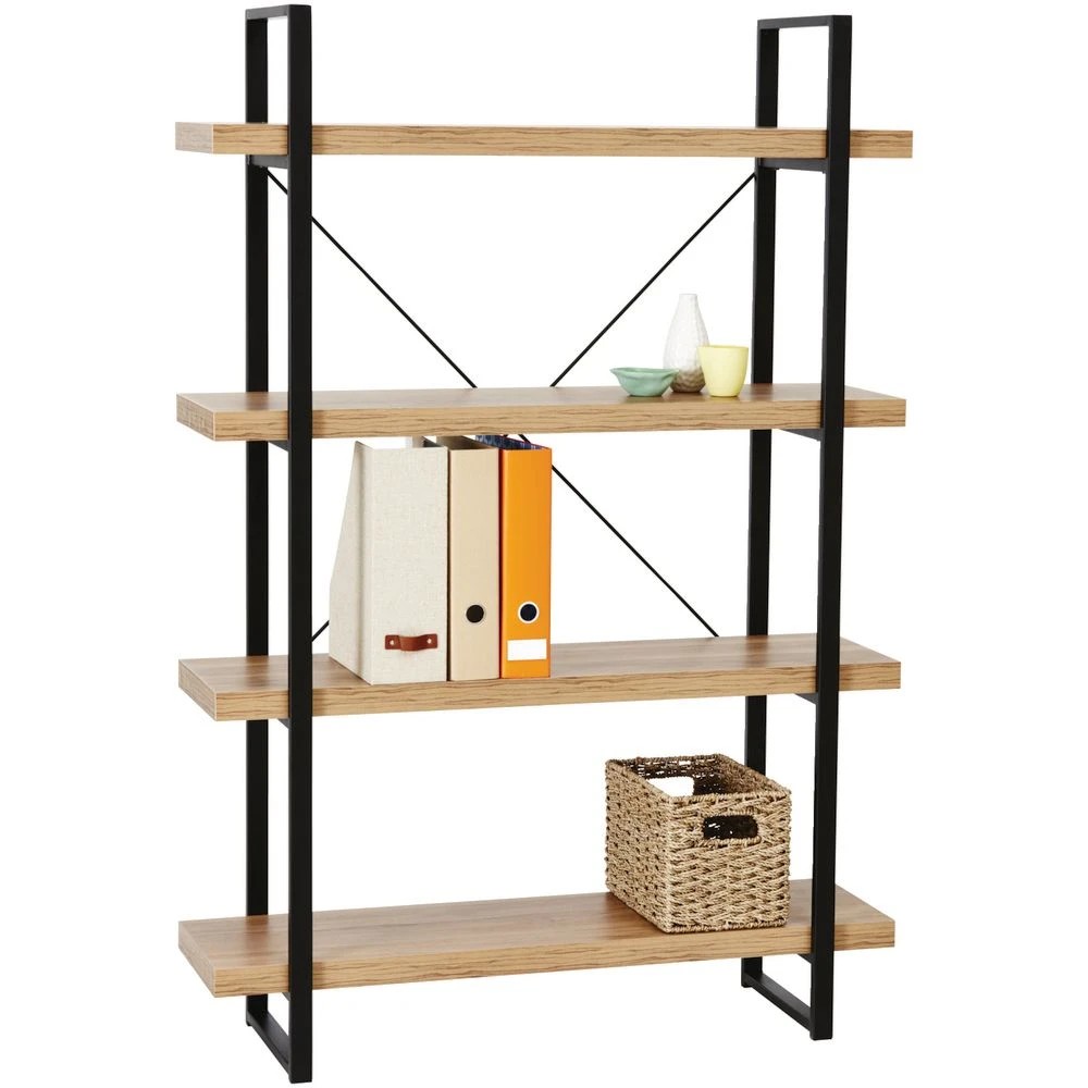 3 Kirby 4 Shelf Bookcase Shelves Home Office Storage, 3 of 6