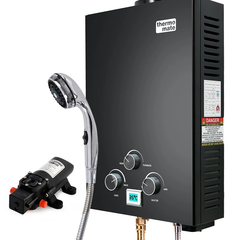 1 Thermomate Portable Hot Water Heater System - Black, 1 of 1