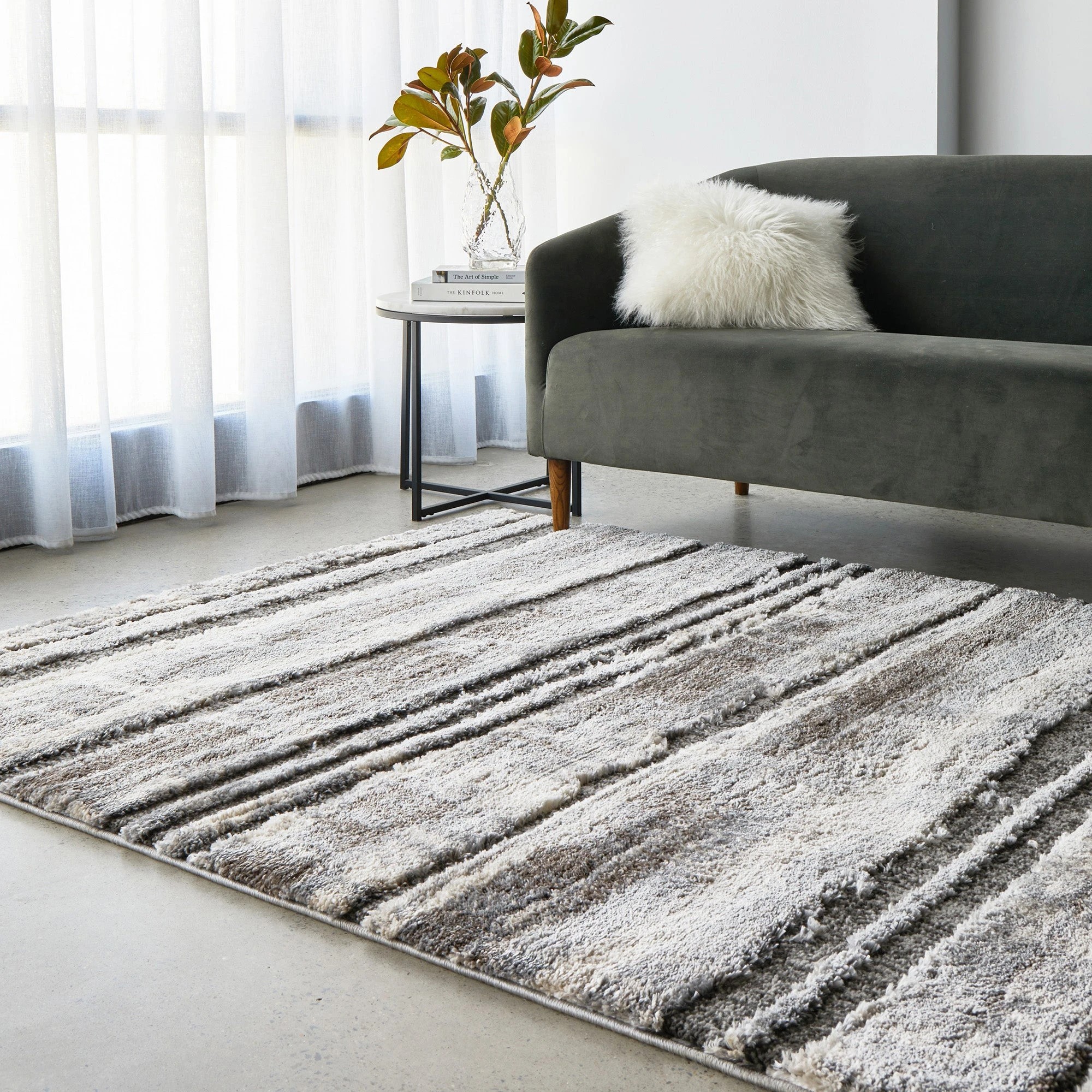 2 Common Ground Rugs Everest 50 230x160cm - Silver, 2 of 7