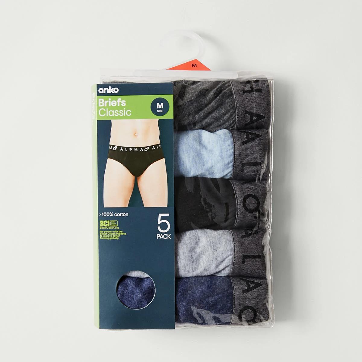 10 5 Pack Attached Elastic Hipster Briefs Mix Marle, 10 of 10