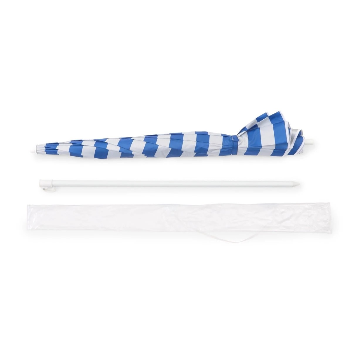 8 Beach Umbrella - Blue Stripe, 8 of 8