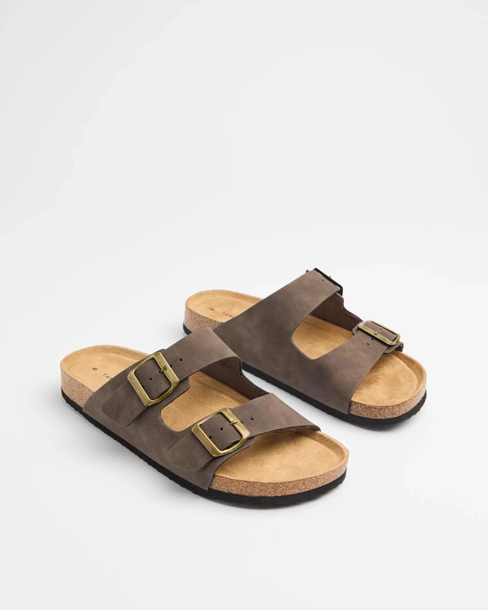 3 Target Man Mens Smooth Moulded Cork Sandal - Solomon BROWN, 3 of 3