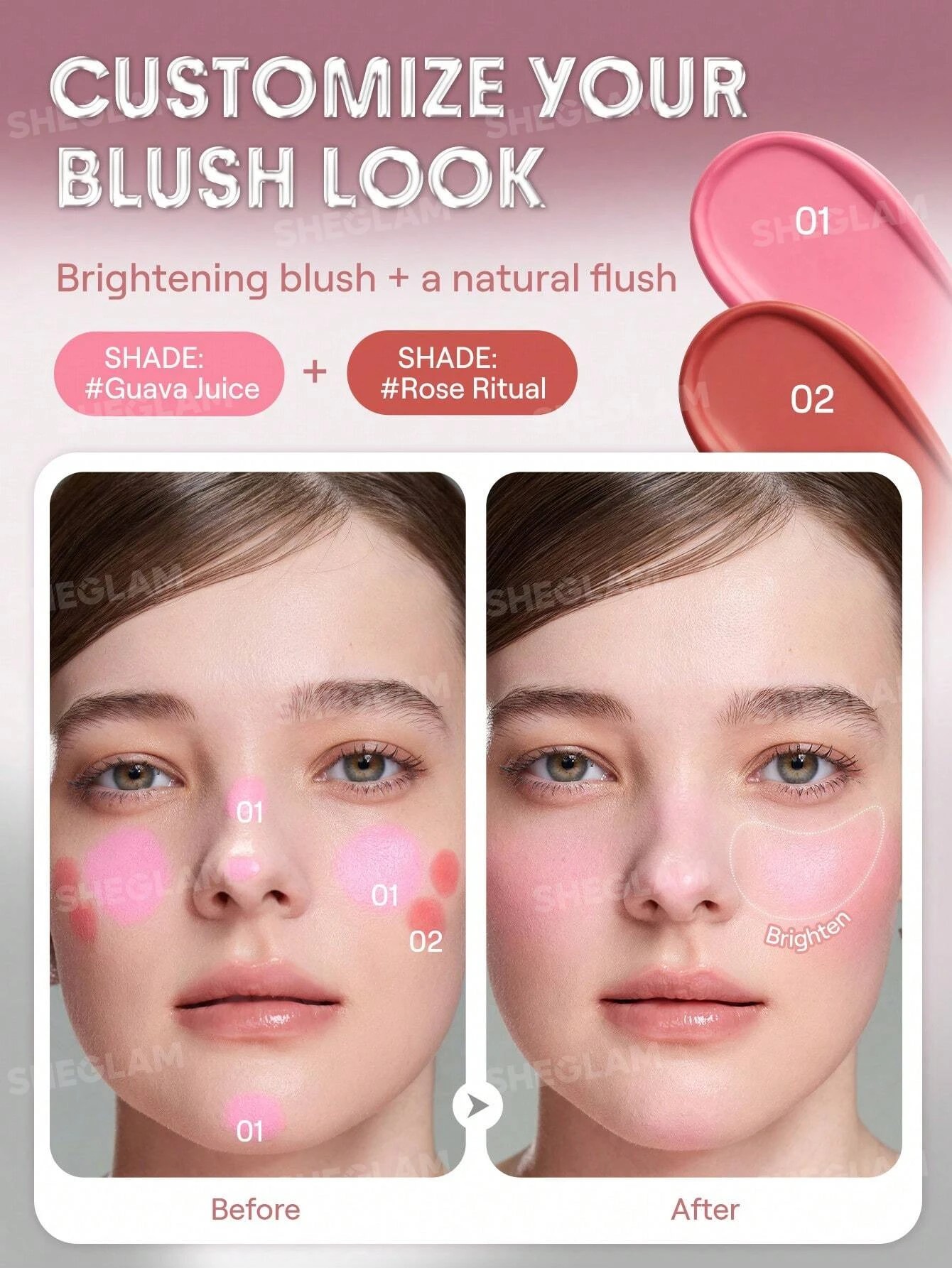3 SHEGLAM Buttery Bliss Blush Stick - Rose Ritual, 3 of 6