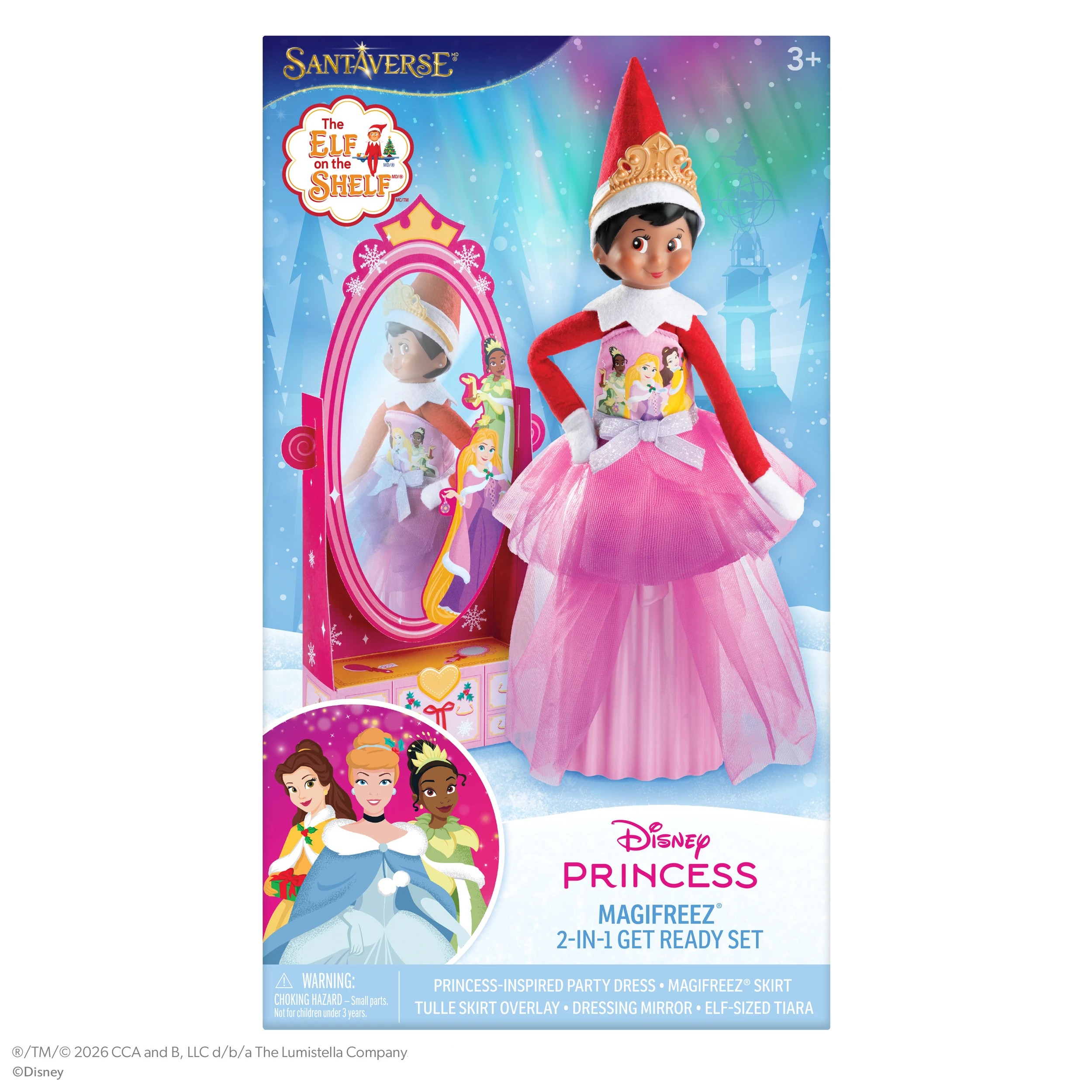 1 5 Piece Santaverse The Elf on the Shelf: Disney Princess Magifreez Get Ready Set, 1 of 3