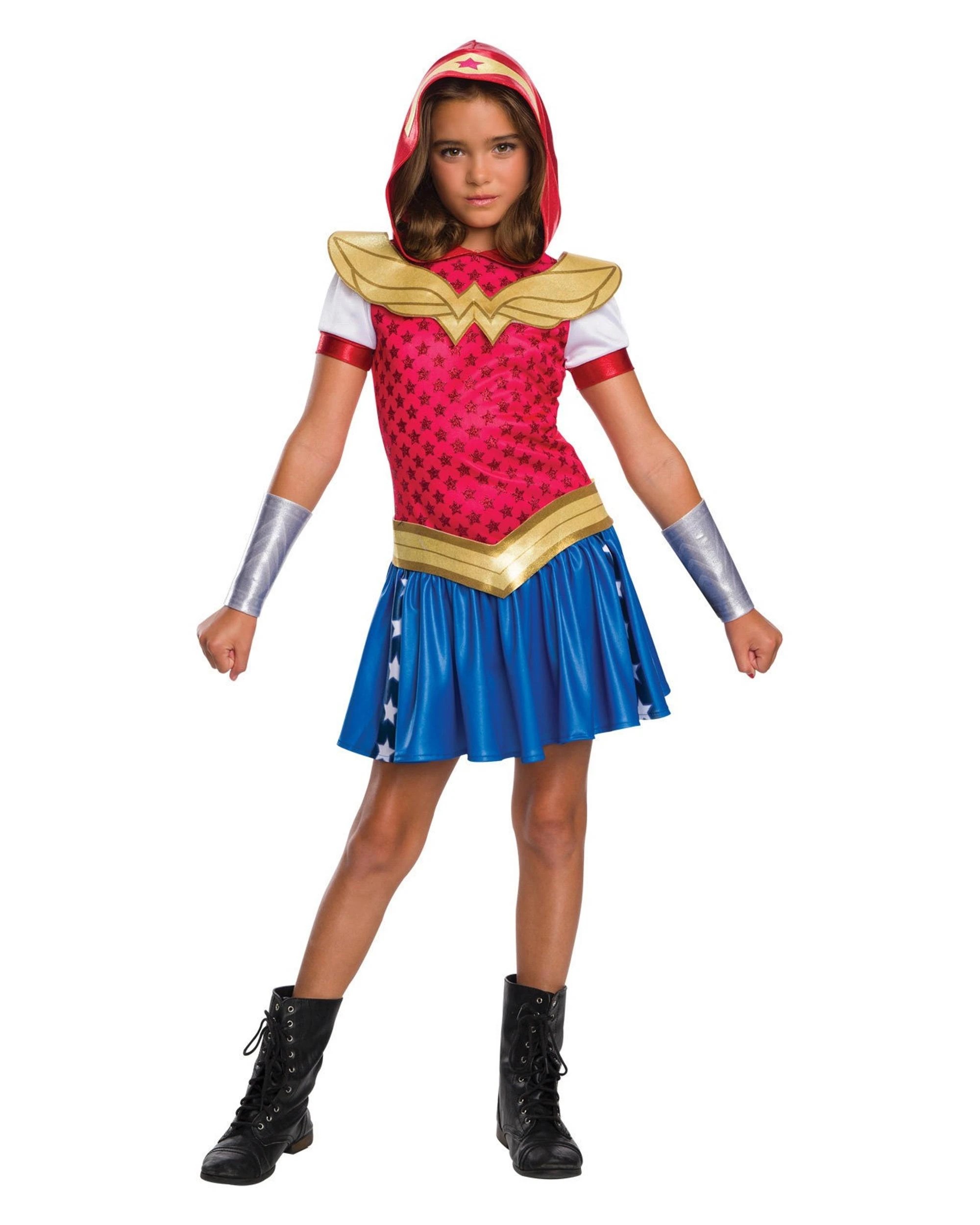 1 DC Wonder Woman Hoodie Child Costume Size Large, 1 of 3