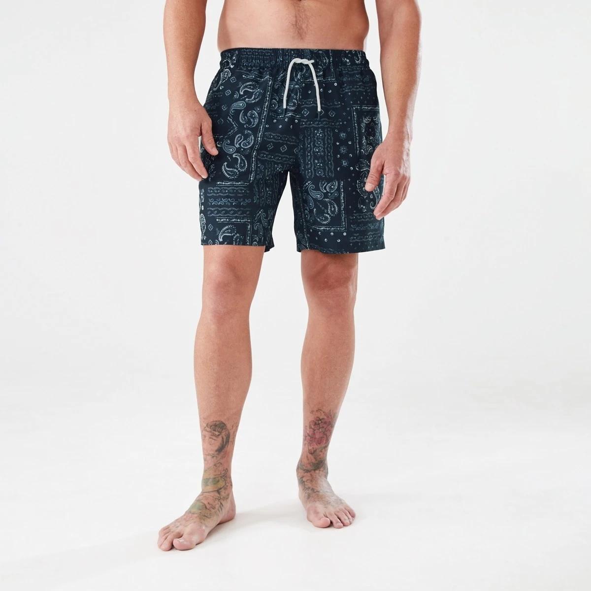 6 Regular Print Boardshorts ABSTRACT PAISLEY SKY CAPTAIN, 6 of 6