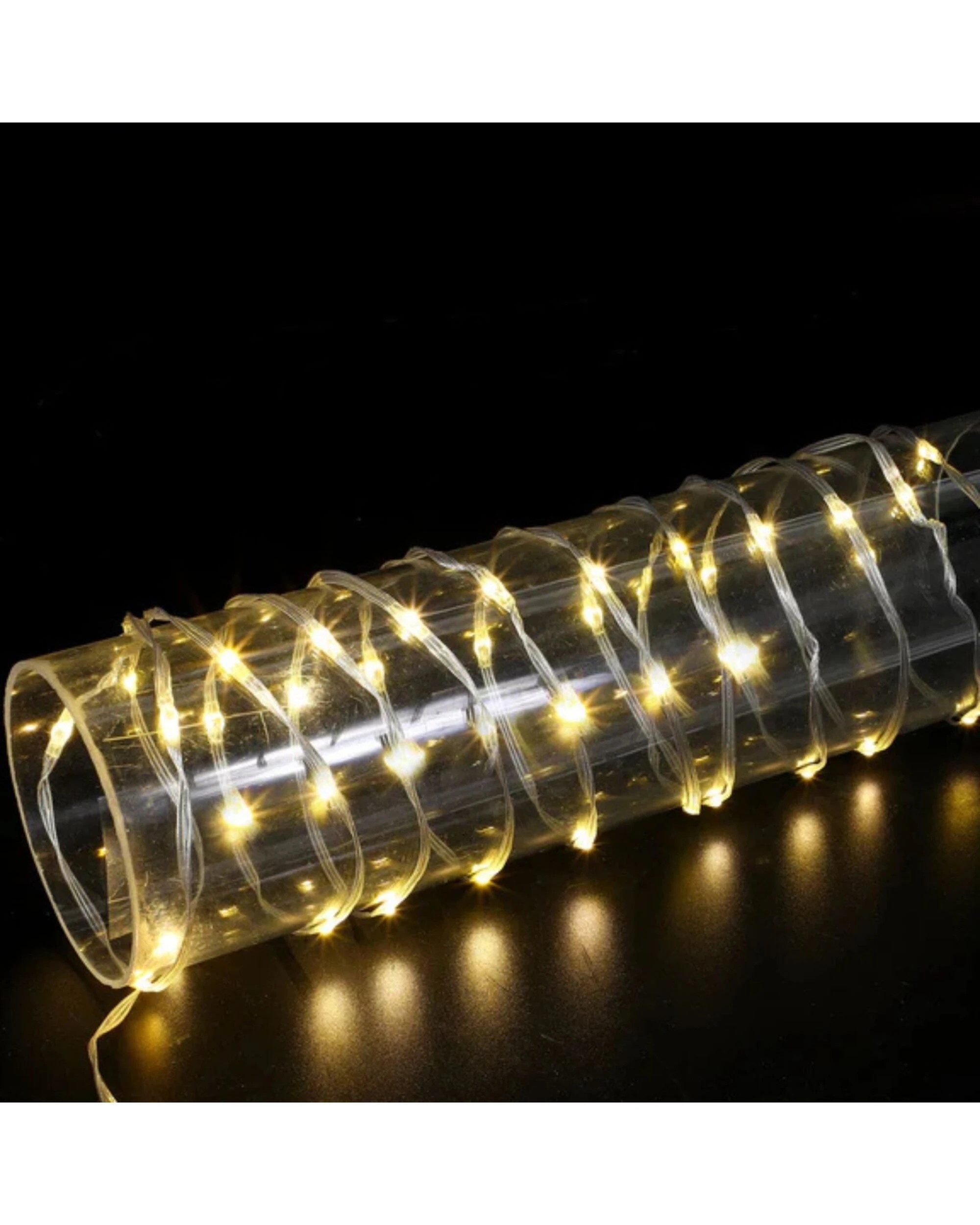 3 Lexi Lighting 200 Warm LED Waterfall Twister Lights 19.9m - White, 3 of 7