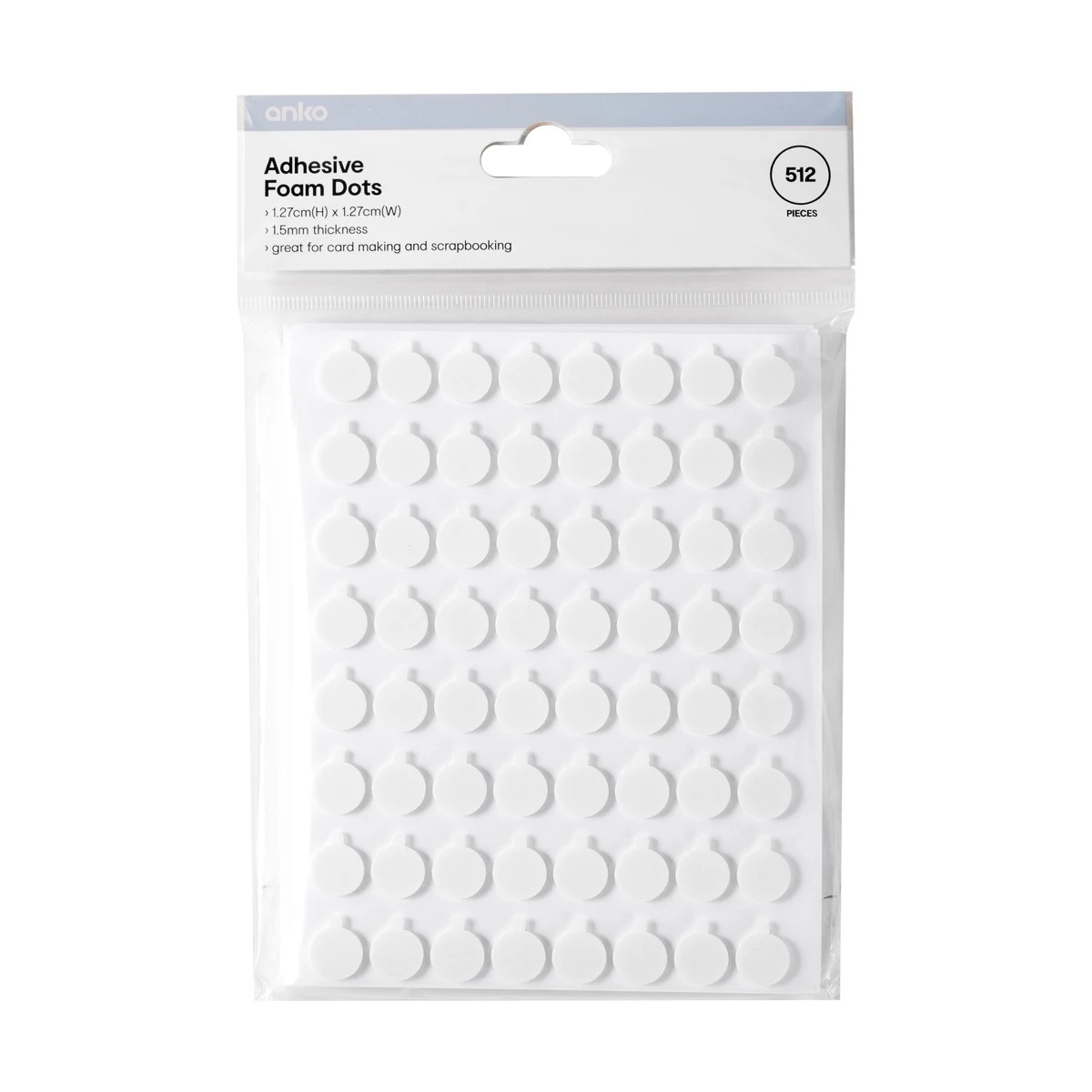1 512 Piece Adhesive Foam Dots, 1 of 7