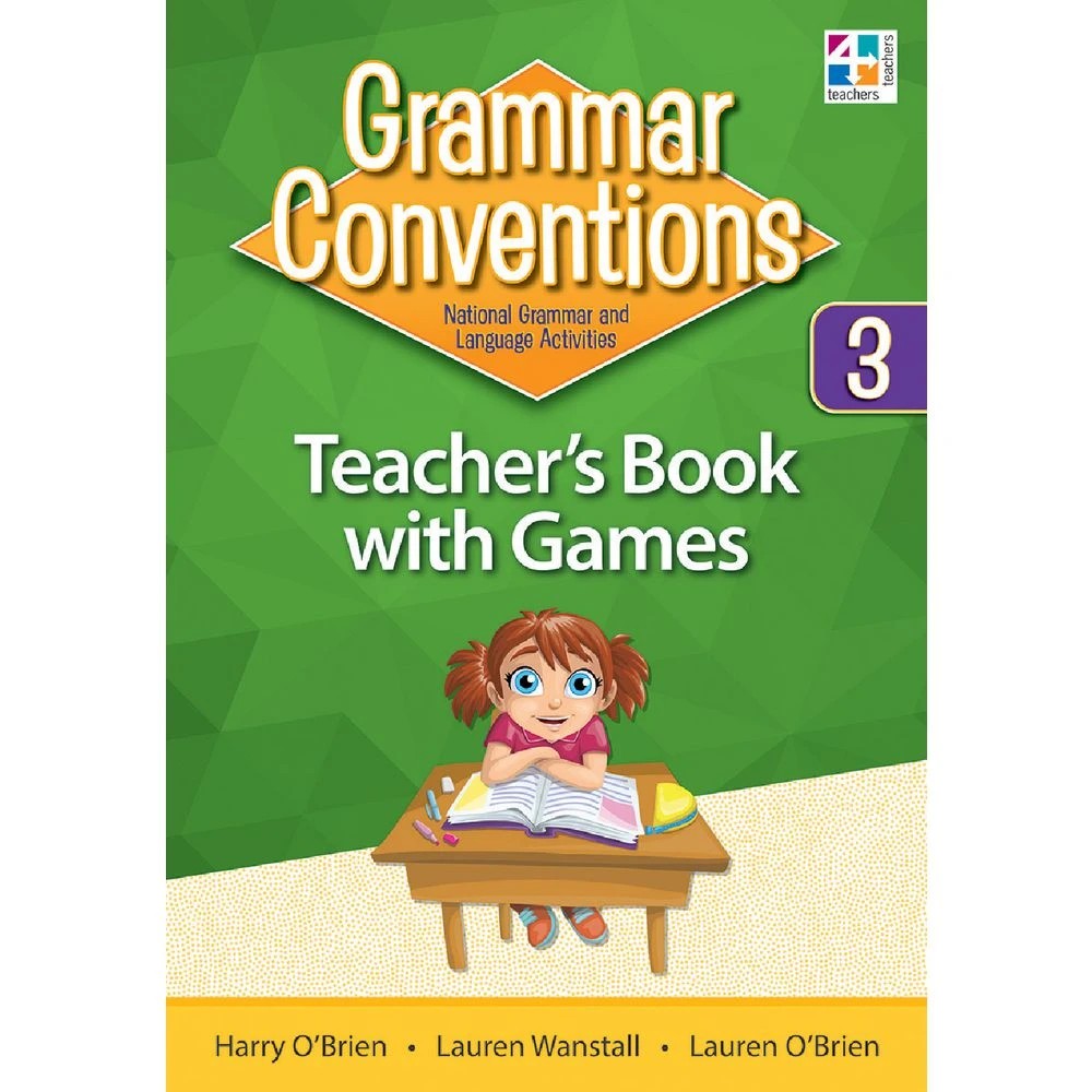 1 Grammar Conventions Teacher Book with Games Year 3, 1 of 1