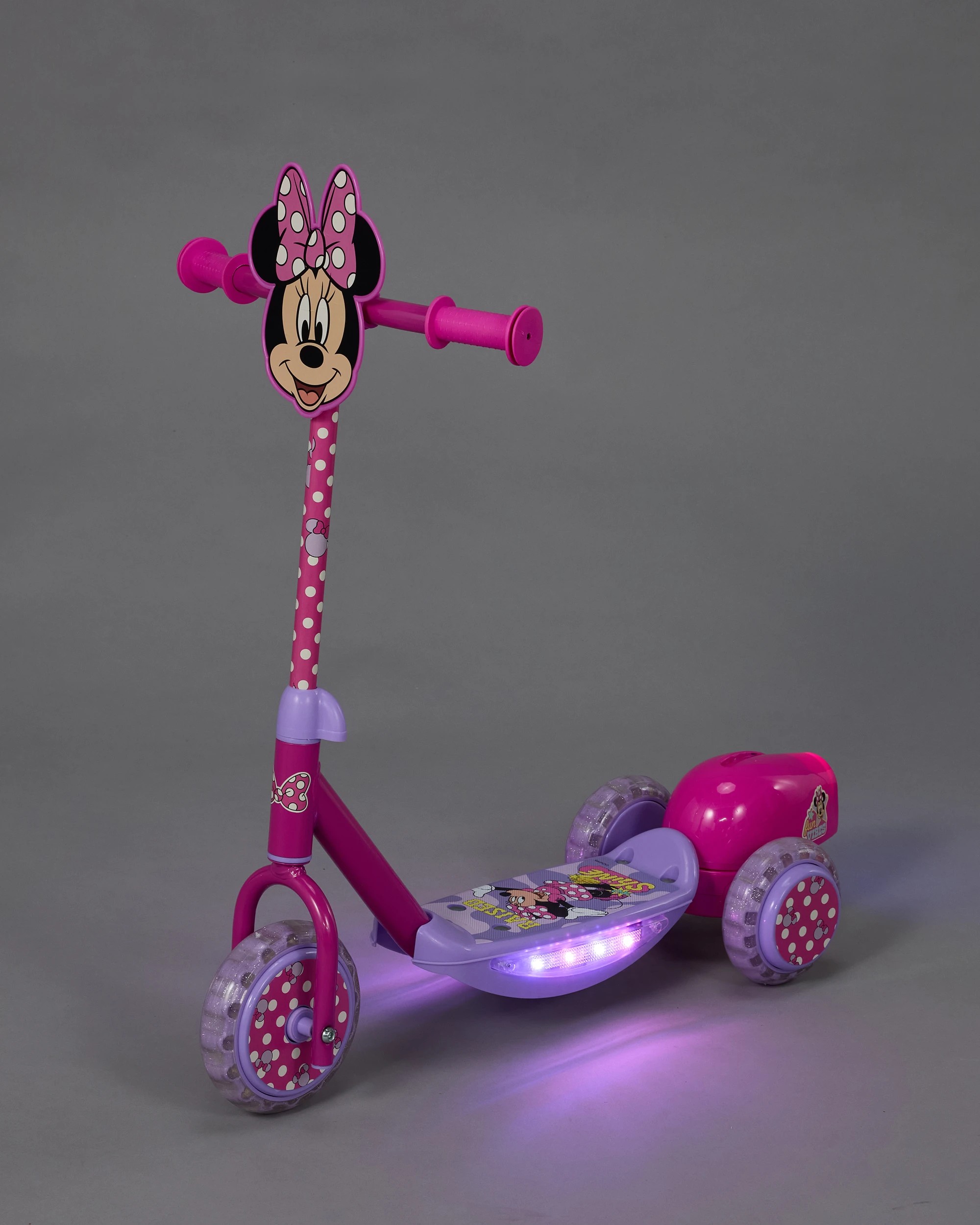 Disney Minnie Mouse Light Up Bubble Scooter - Kmart