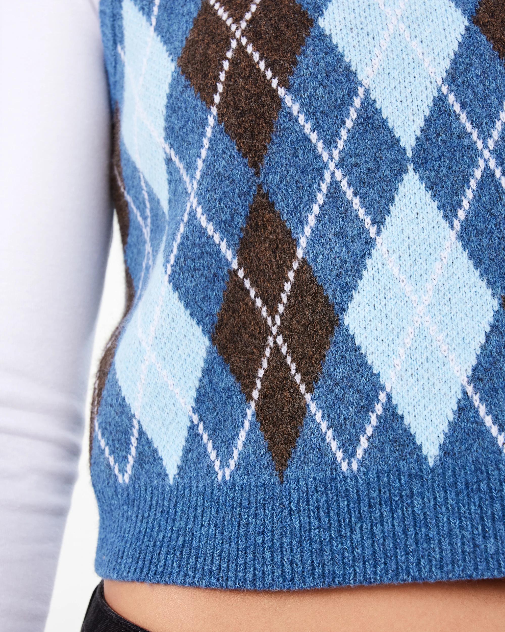 7 Knit Vest Argyle, 7 of 7