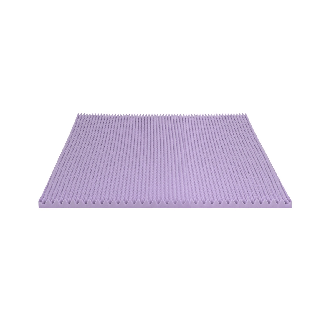 1 Giselle 5cm Memory Foam Mattress Topper Lavender Infused Egg Crate Pad Mat Queen - Purple, 1 of 2