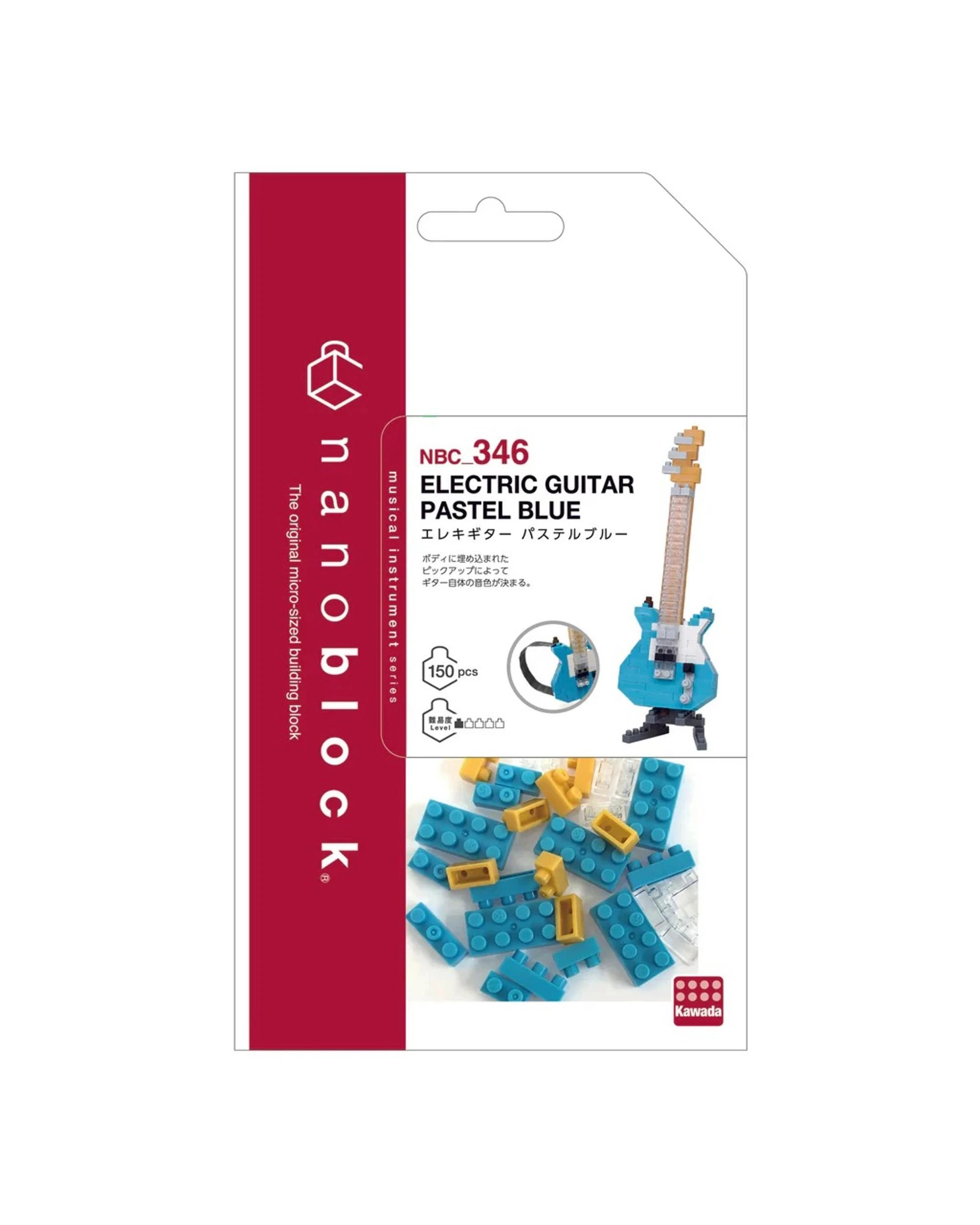 3 Nanoblock Electric Guitar Pastel Blue - Blue, 3 of 4