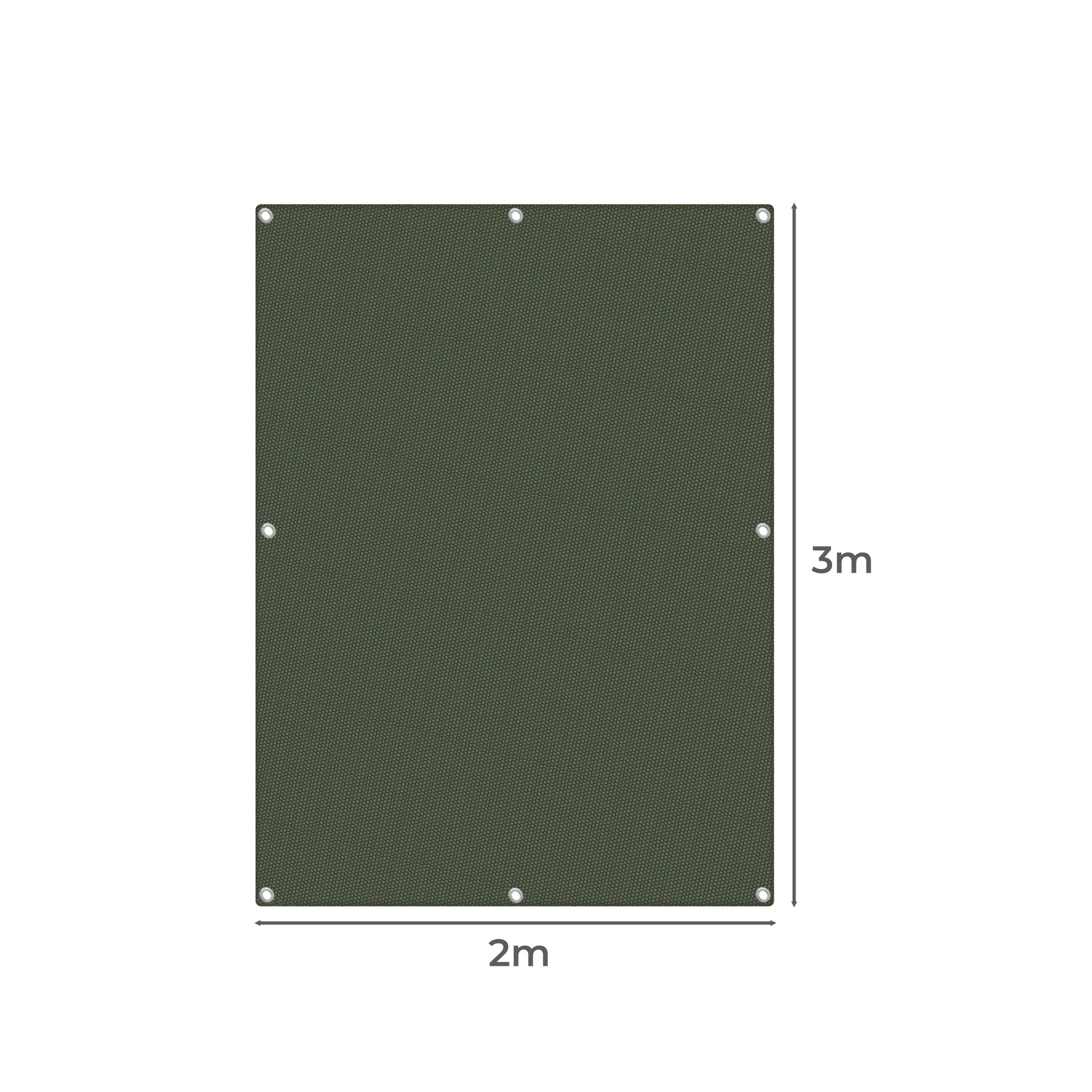 3 Mountview 2X3M Heavy Duty Canvas Tarp Tarpaulin Sun Blocked Dustproof Colour - Green, 3 of 7